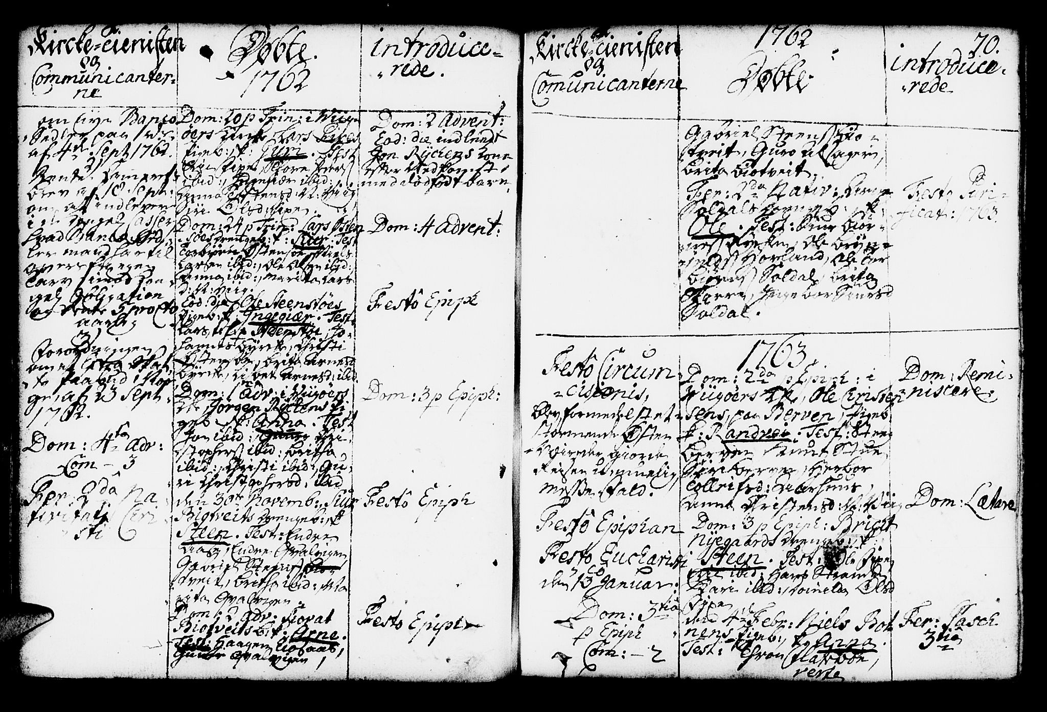 Kvam sokneprestembete, AV/SAB-A-76201/H/Haa: Parish register (official) no. A 4, 1743-1795, p. 70