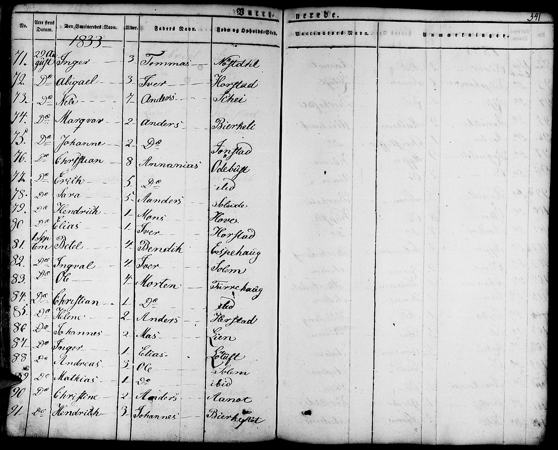 Førde sokneprestembete, AV/SAB-A-79901/H/Haa/Haaa/L0006: Parish register (official) no. A 6, 1821-1842, p. 541