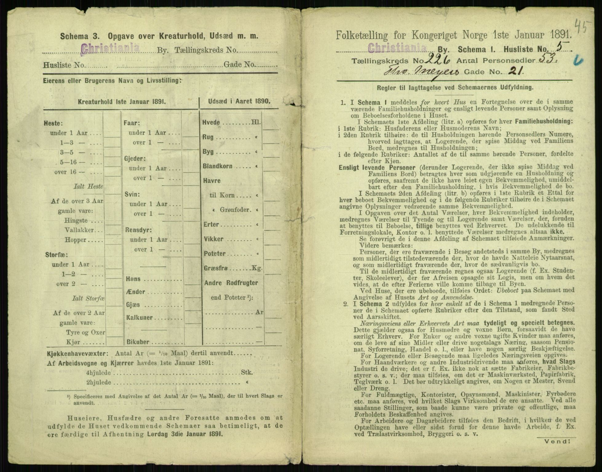 RA, 1891 census for 0301 Kristiania, 1891, p. 137387