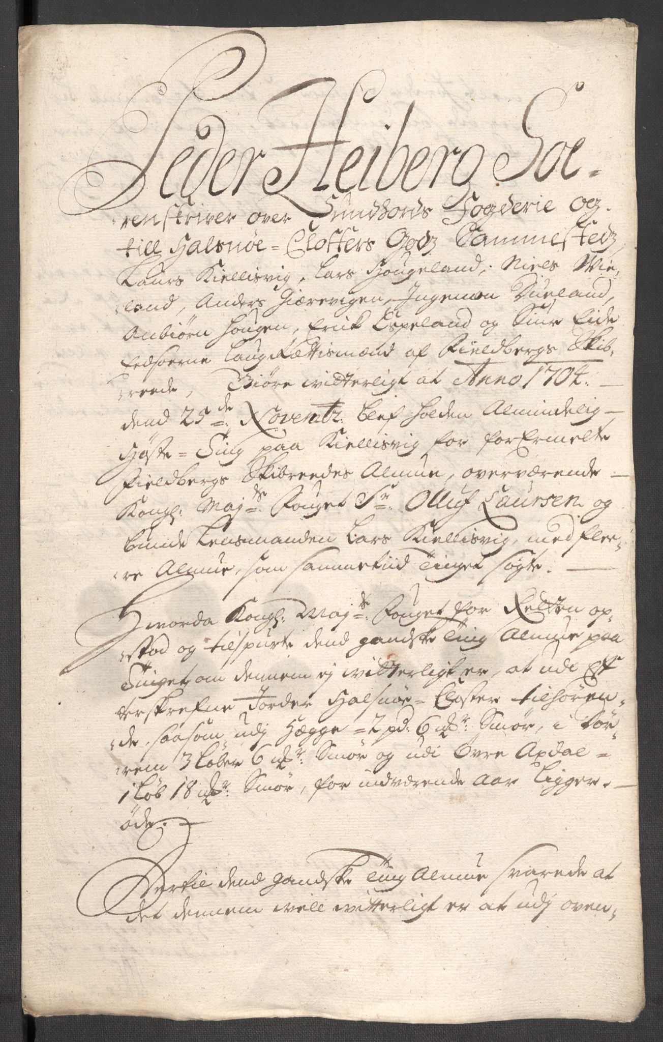 Rentekammeret inntil 1814, Reviderte regnskaper, Fogderegnskap, AV/RA-EA-4092/R48/L2982: Fogderegnskap Sunnhordland og Hardanger, 1704, p. 227