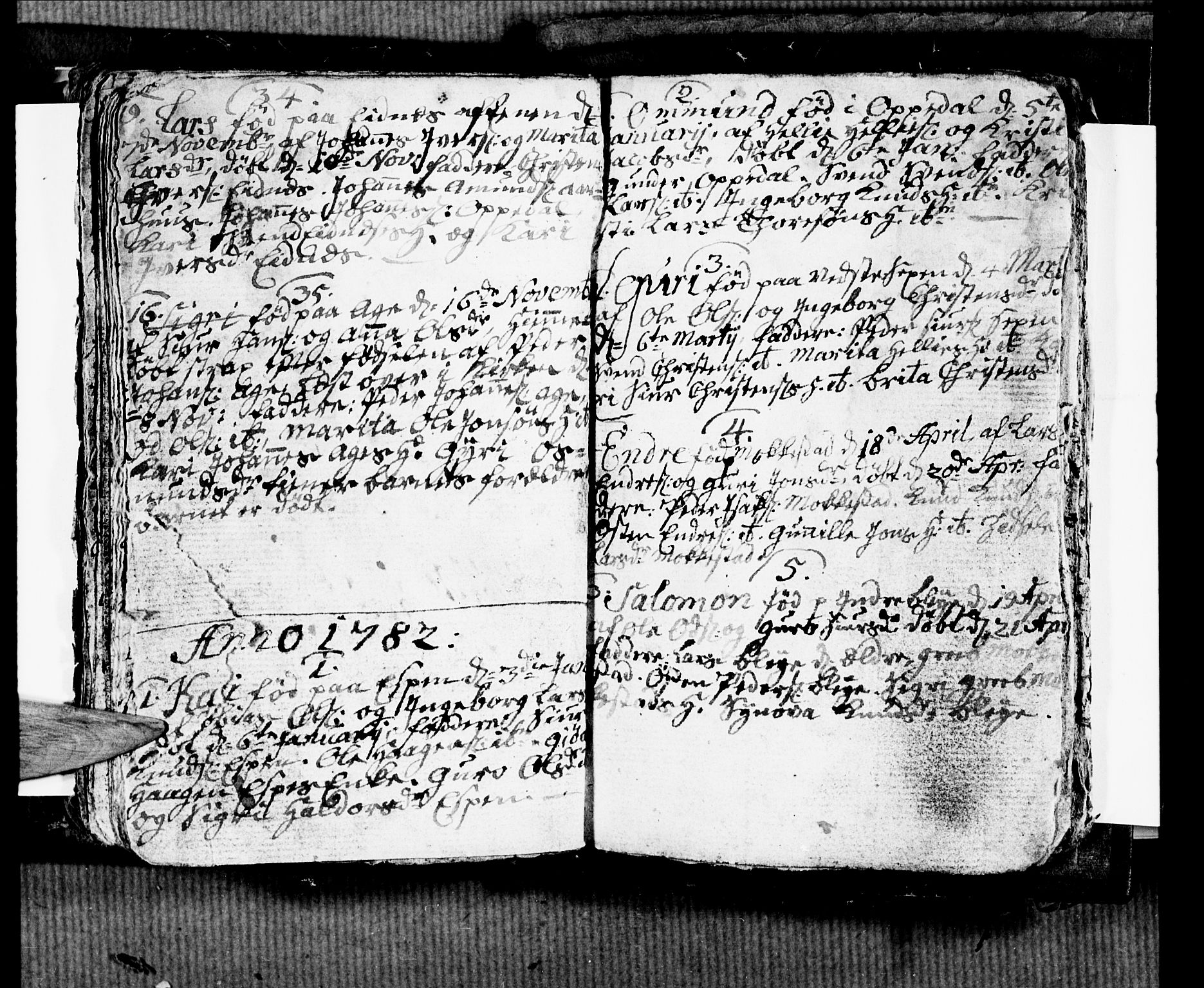 Ullensvang sokneprestembete, AV/SAB-A-78701/H/Hab: Parish register (copy) no. B 5, 1778-1784