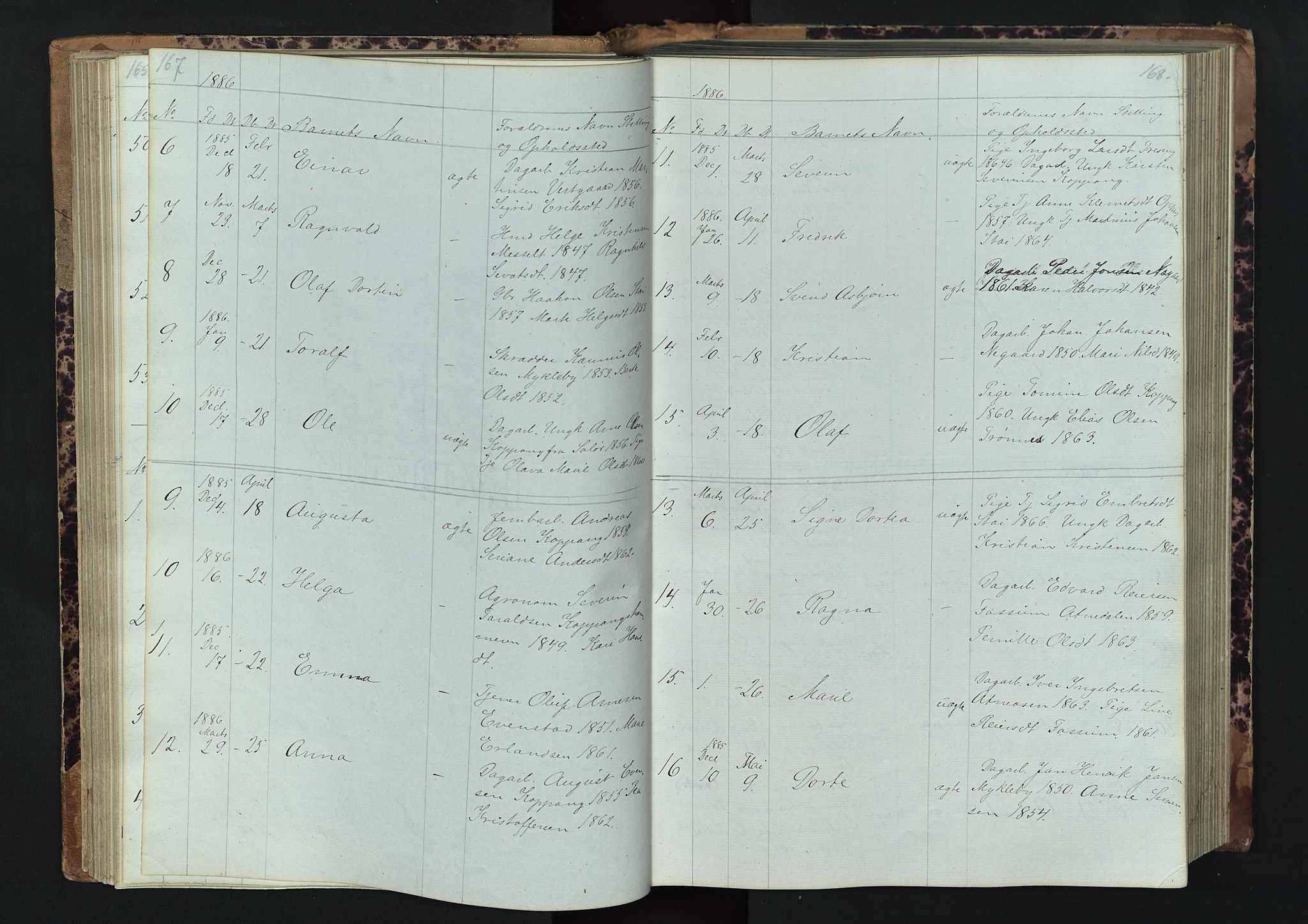 Stor-Elvdal prestekontor, SAH/PREST-052/H/Ha/Hab/L0001: Parish register (copy) no. 1 /1, 1860-1894, p. 167-168