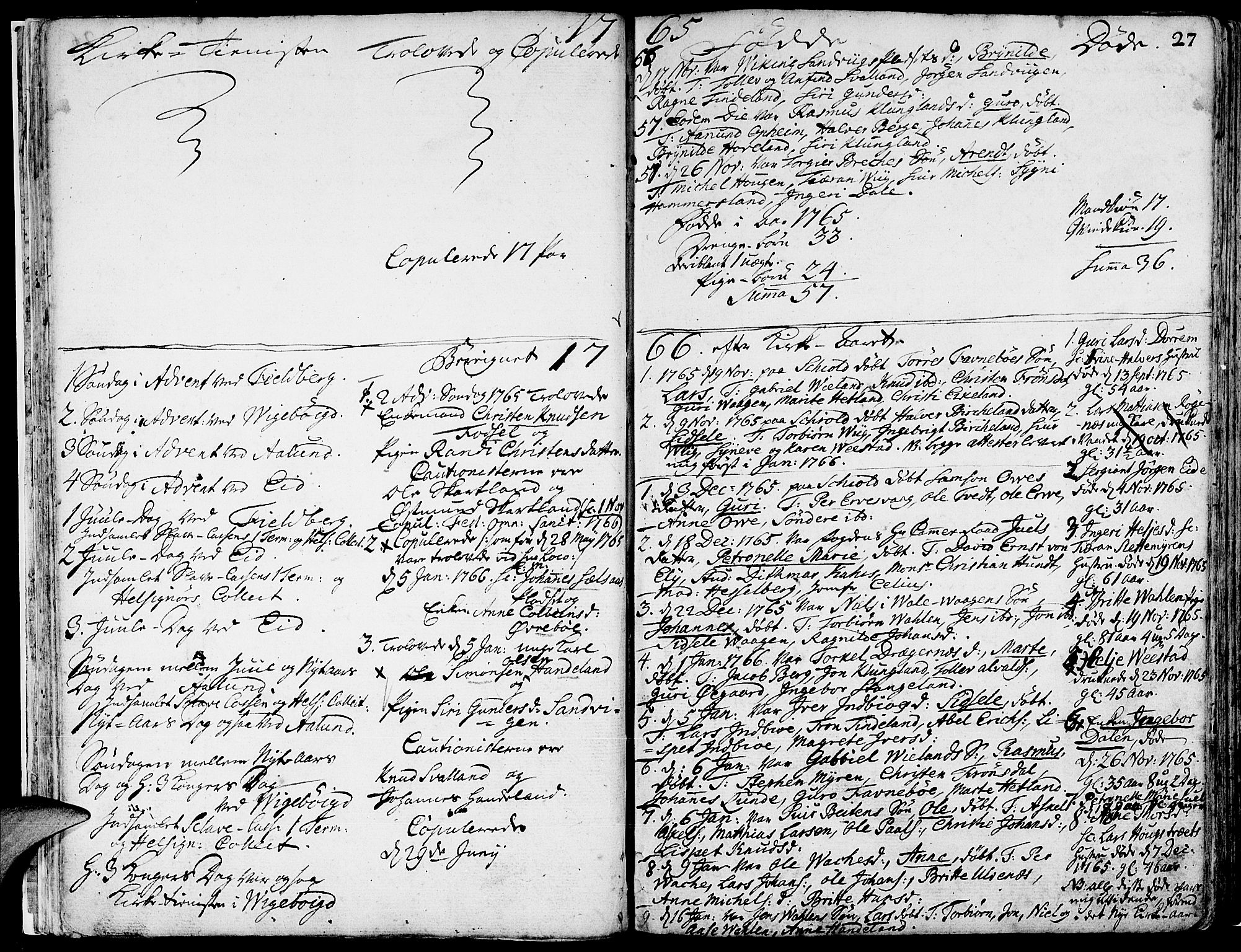 Fjelberg sokneprestembete, AV/SAB-A-75201/H/Haa: Parish register (official) no. A 2, 1760-1788, p. 27