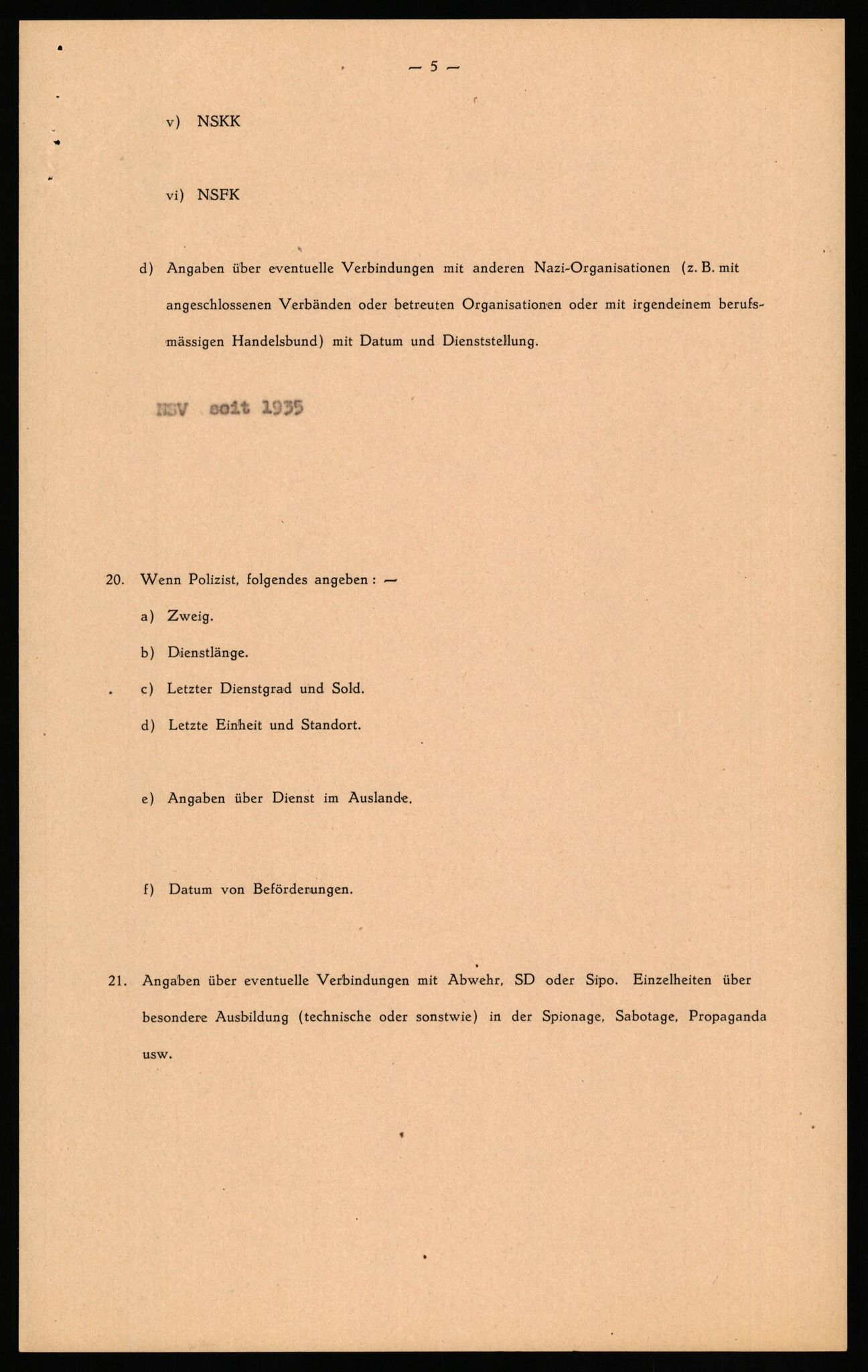 Forsvaret, Forsvarets overkommando II, AV/RA-RAFA-3915/D/Db/L0035: CI Questionaires. Tyske okkupasjonsstyrker i Norge. Tyskere., 1945-1946, p. 141