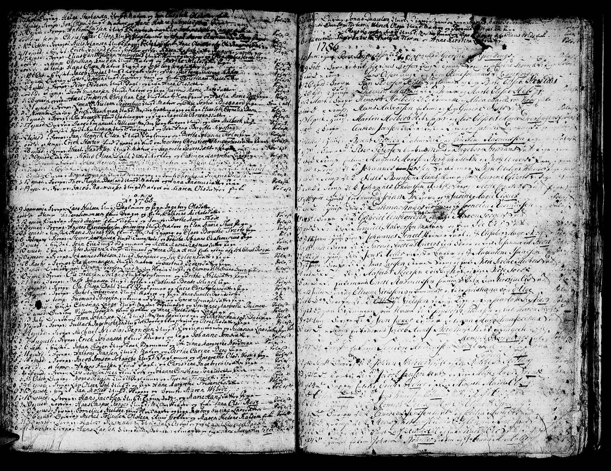 Domkirken sokneprestembete, AV/SAB-A-74801/H/Haa/L0007: Parish register (official) no. A 7, 1725-1826, p. 102-103