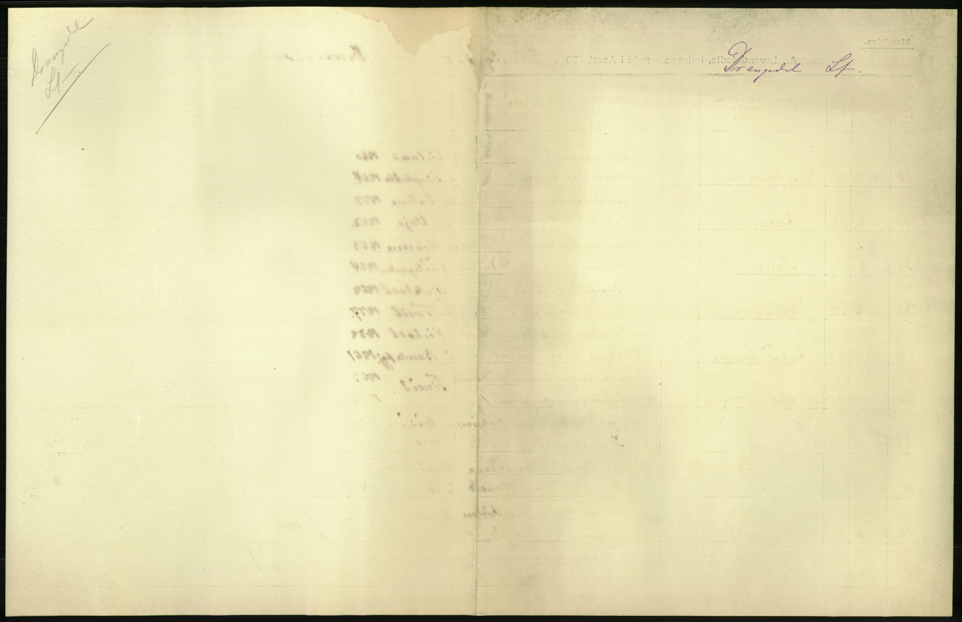 Statistisk sentralbyrå, Sosiodemografiske emner, Befolkning, AV/RA-S-2228/D/Df/Dfa/Dfab/L0009: Bratsberg amt: Fødte, gifte, døde, 1904, p. 16