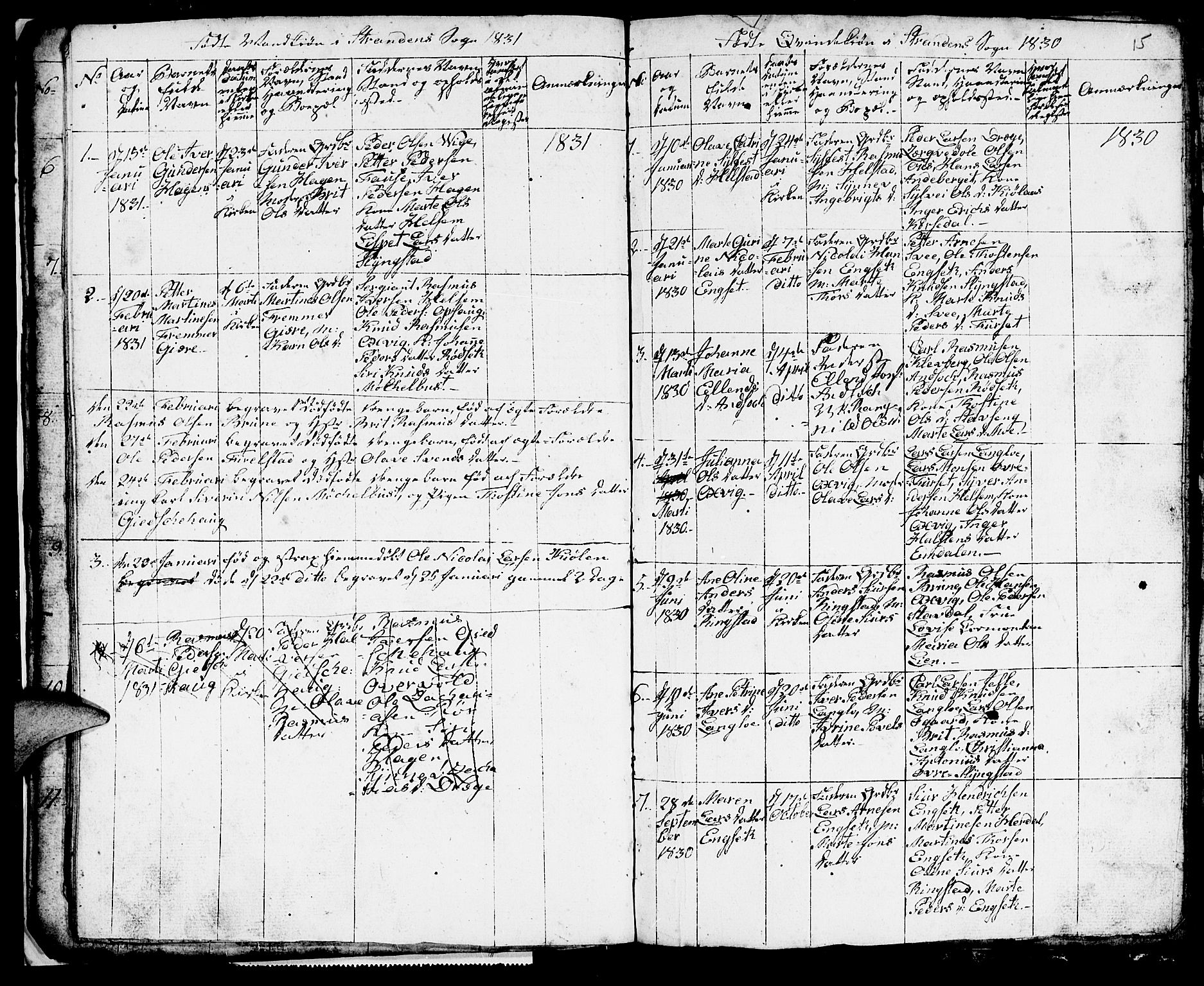 Ministerialprotokoller, klokkerbøker og fødselsregistre - Møre og Romsdal, SAT/A-1454/520/L0290: Parish register (copy) no. 520C02, 1825-1835, p. 15