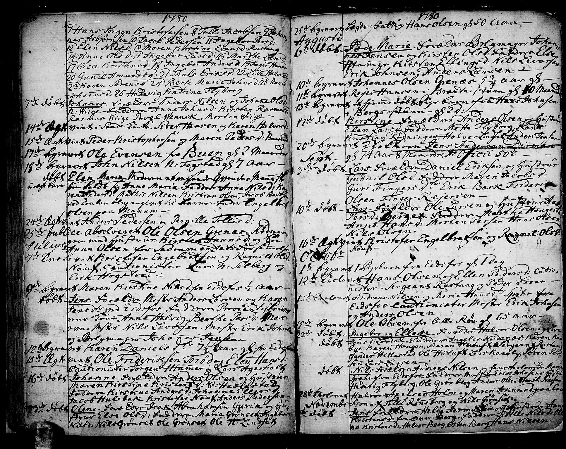 Hof kirkebøker, AV/SAKO-A-64/F/Fa/L0002: Parish register (official) no. I 2, 1746-1781, p. 208-209