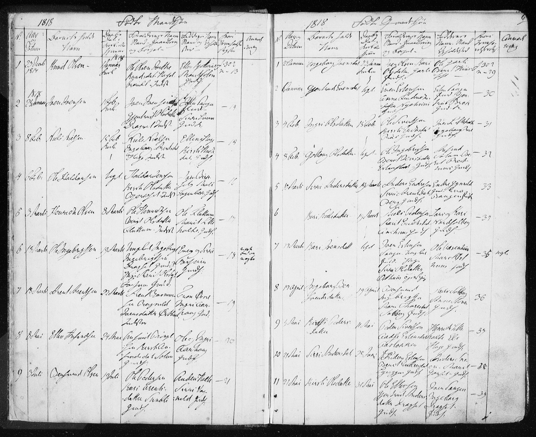 Ministerialprotokoller, klokkerbøker og fødselsregistre - Sør-Trøndelag, AV/SAT-A-1456/689/L1043: Parish register (copy) no. 689C02, 1816-1892, p. 6