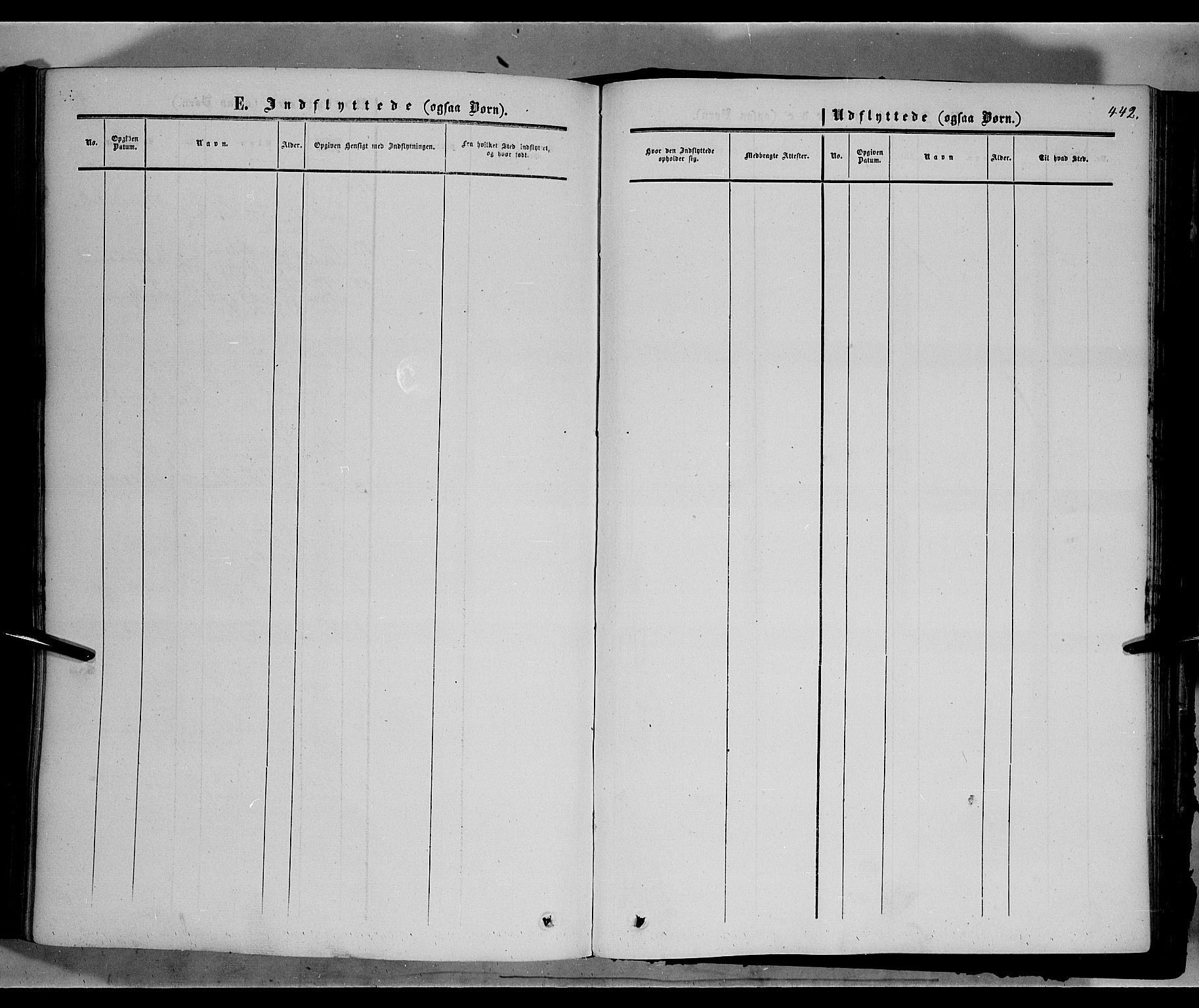 Sør-Fron prestekontor, SAH/PREST-010/H/Ha/Haa/L0001: Parish register (official) no. 1, 1849-1863, p. 442