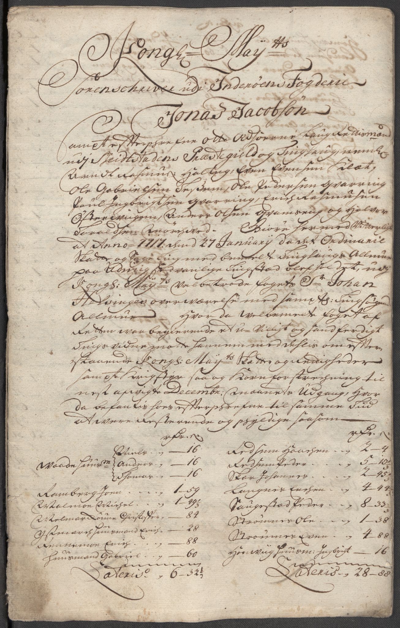 Rentekammeret inntil 1814, Reviderte regnskaper, Fogderegnskap, RA/EA-4092/R63/L4324: Fogderegnskap Inderøy, 1716, p. 310