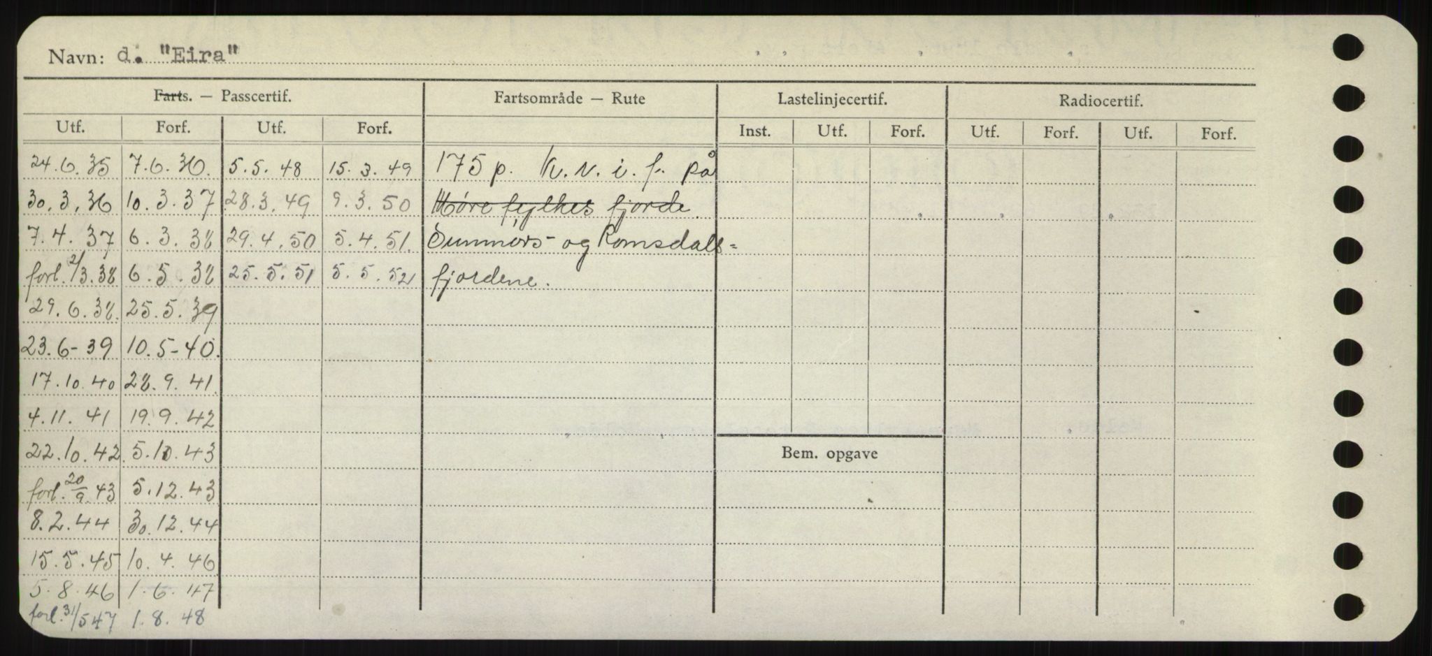 Sjøfartsdirektoratet med forløpere, Skipsmålingen, AV/RA-S-1627/H/Hd/L0009: Fartøy, E, p. 194