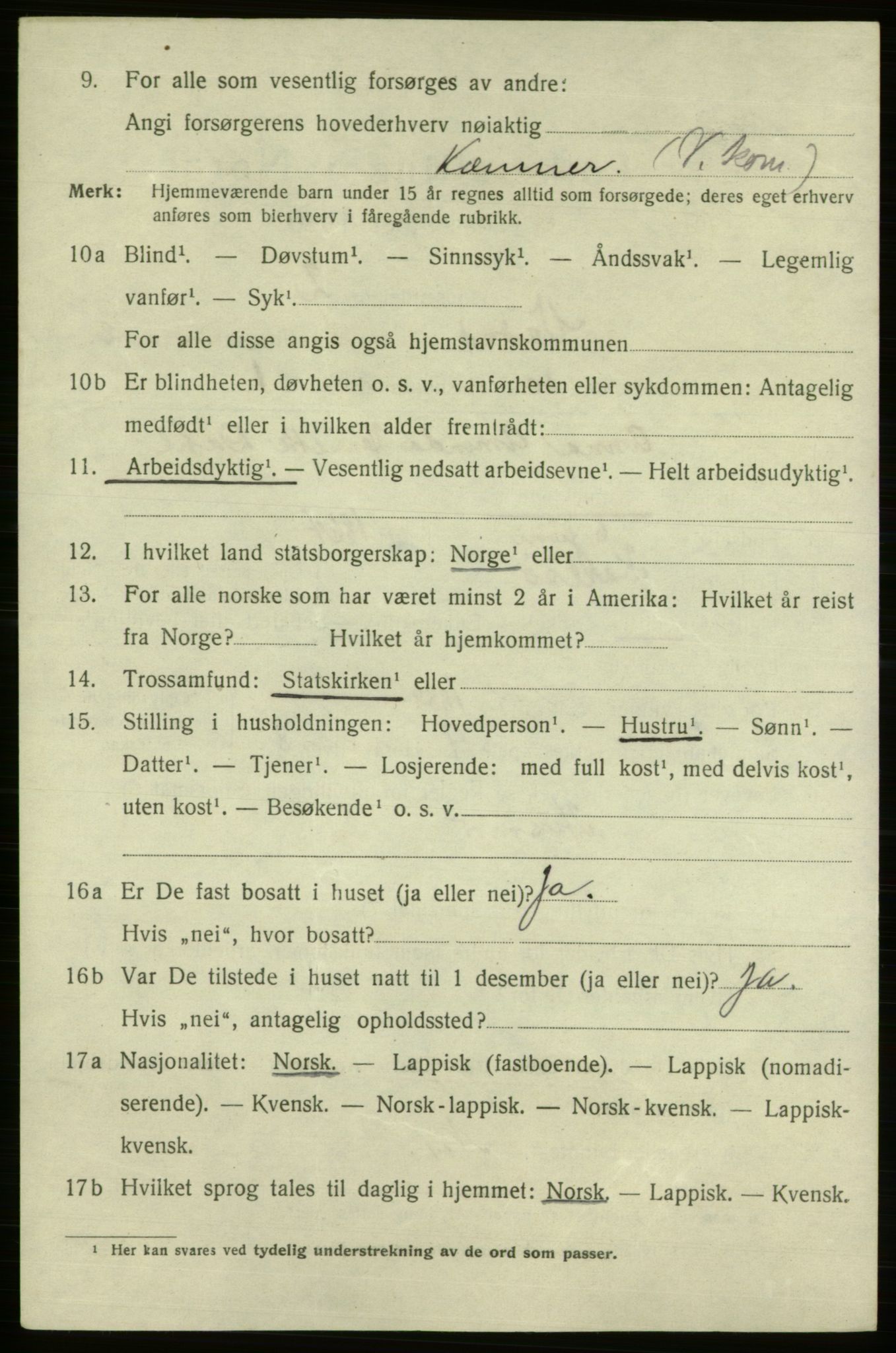 SATØ, 1920 census for Vadsø, 1920, p. 3724