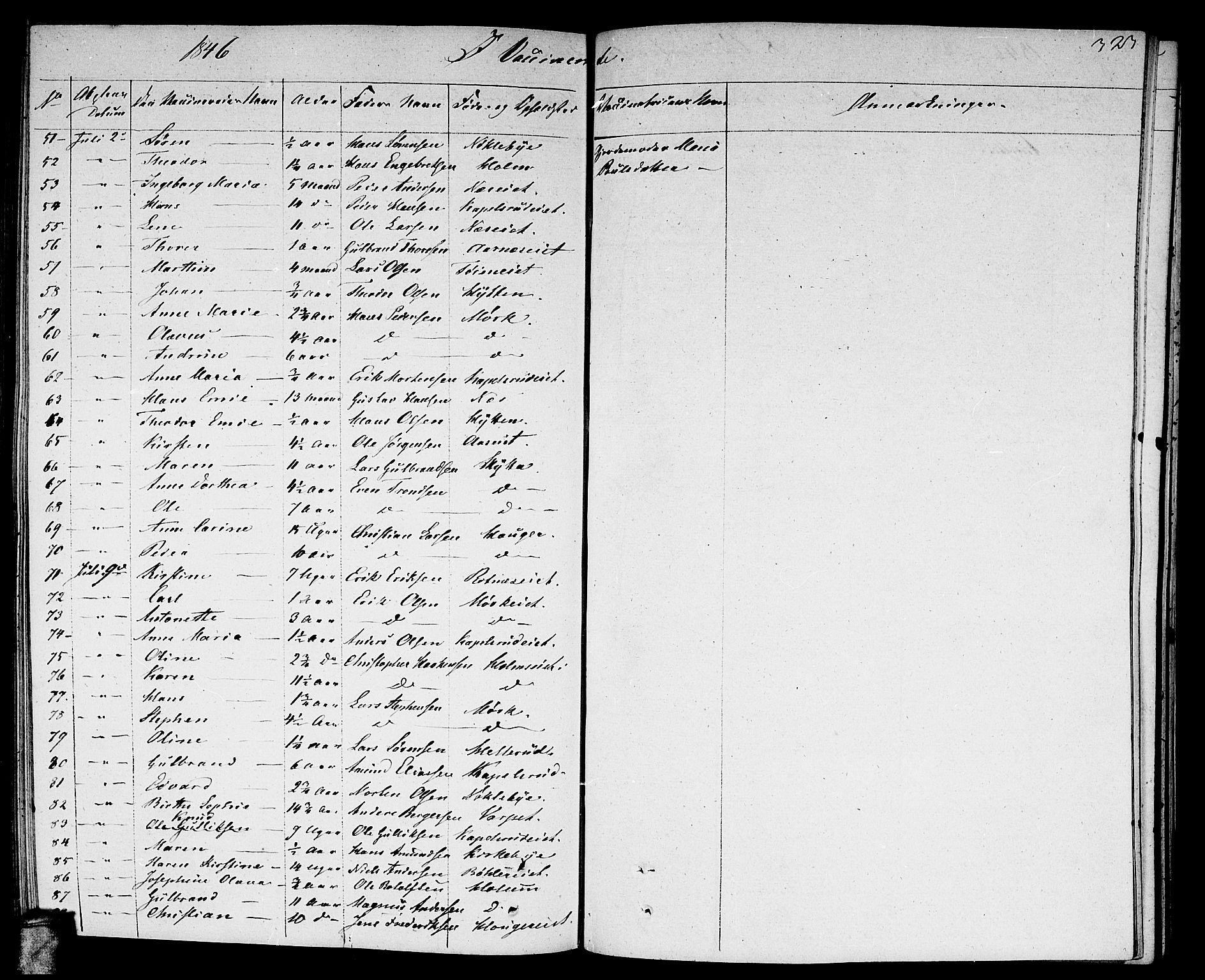 Nittedal prestekontor Kirkebøker, AV/SAO-A-10365a/F/Fa/L0004: Parish register (official) no. I 4, 1836-1849, p. 323