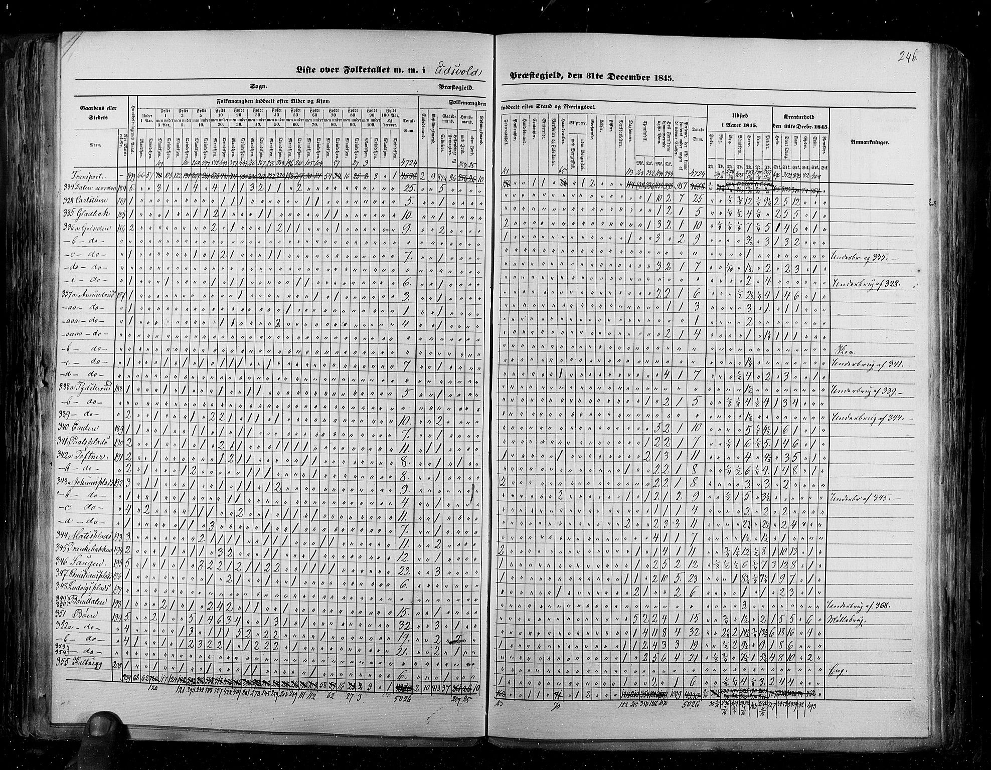 RA, Census 1845, vol. 2: Smålenenes amt og Akershus amt, 1845, p. 246