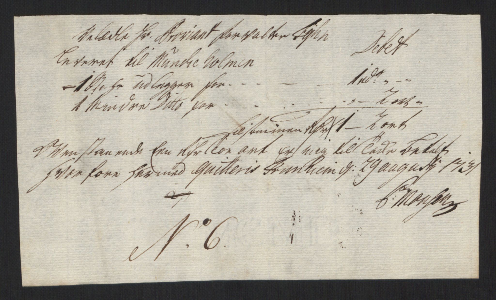 Rentekammeret inntil 1814, Reviderte regnskaper, Militære regnskaper, AV/RA-EA-4069/Rd/L0649: Trondheim festningsregnskaper, 1731