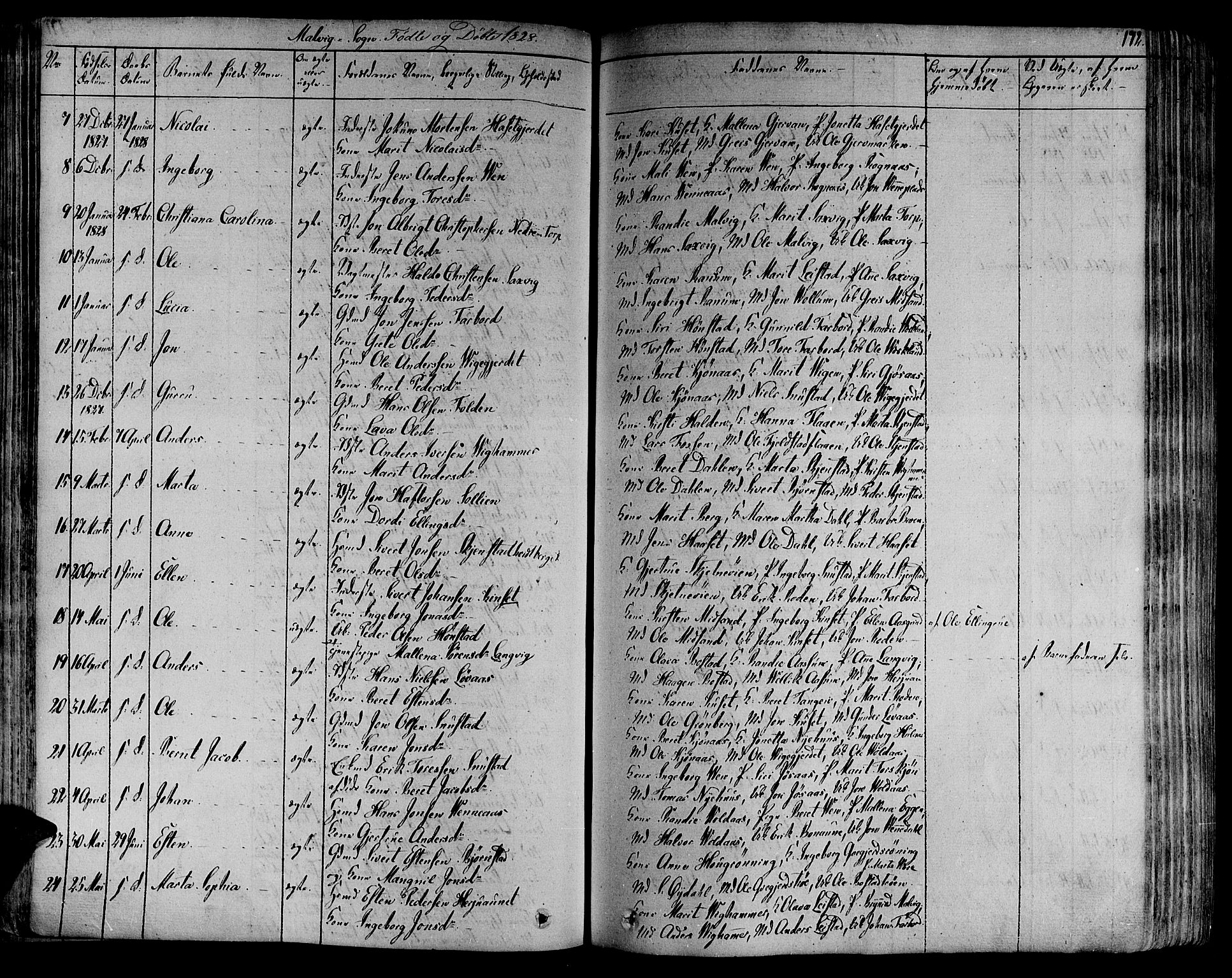 Ministerialprotokoller, klokkerbøker og fødselsregistre - Sør-Trøndelag, AV/SAT-A-1456/606/L0288: Parish register (official) no. 606A04 /3, 1826-1840, p. 172