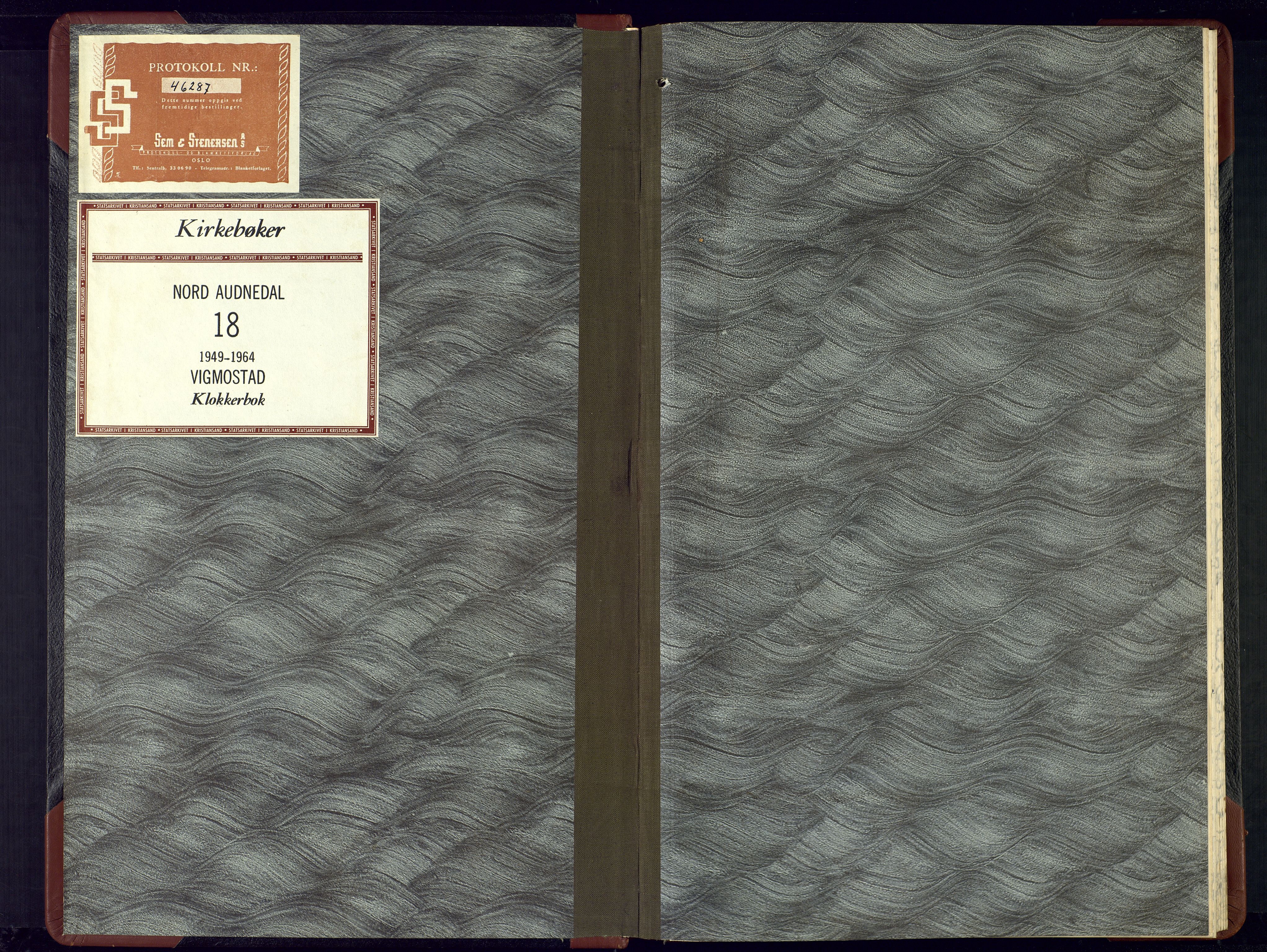 Nord-Audnedal sokneprestkontor, AV/SAK-1111-0032/F/Fb/Fbb/L0007: Parish register (copy) no. B-7, 1949-1964