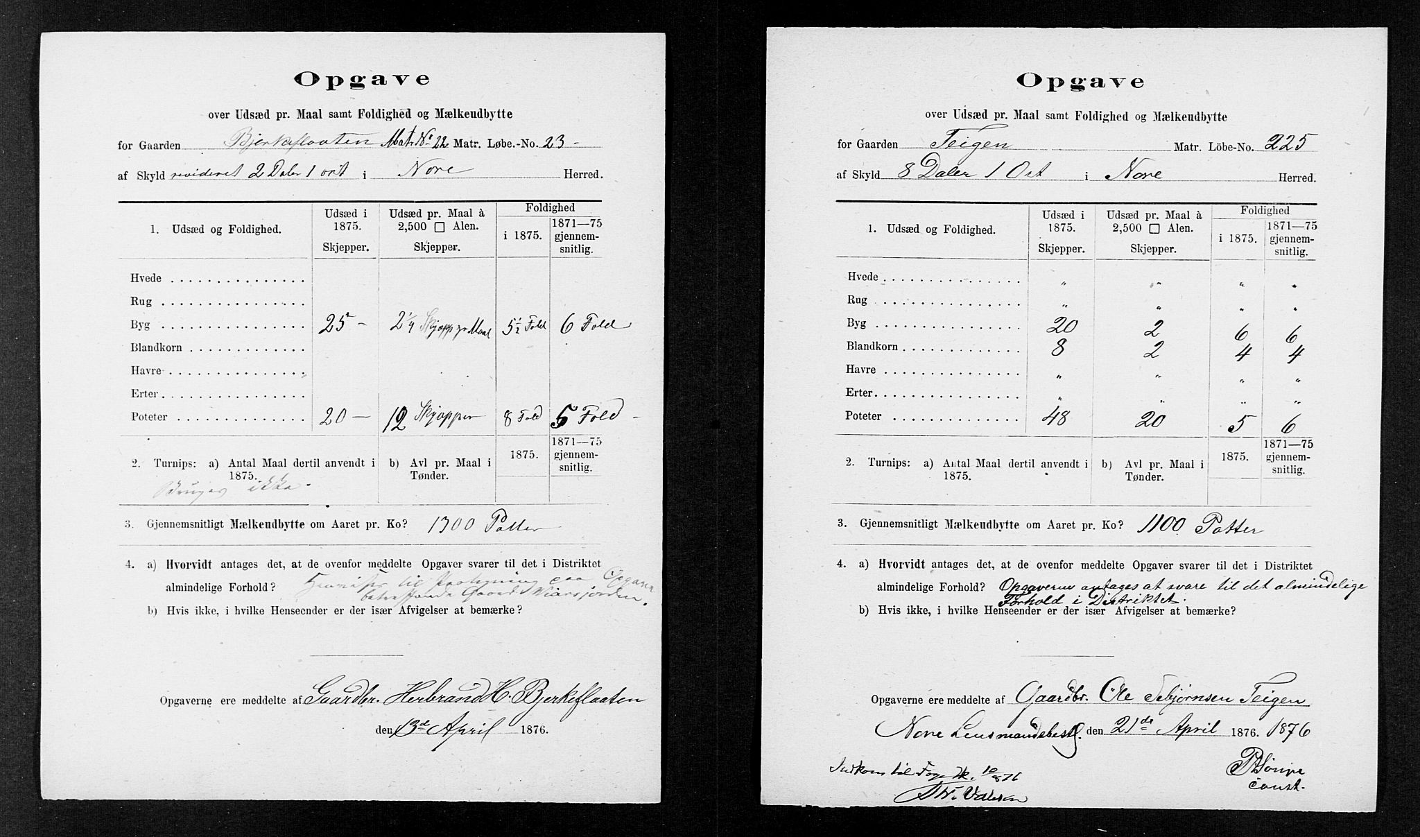 Statistisk sentralbyrå, Næringsøkonomiske emner, Generelt - Amtmennenes femårsberetninger, AV/RA-S-2233/F/Fa/L0036: --, 1875, p. 23