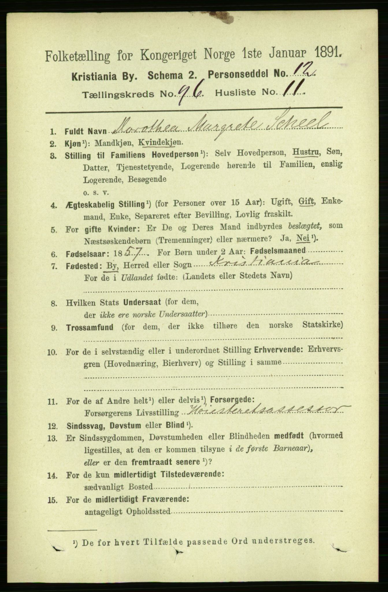 RA, 1891 census for 0301 Kristiania, 1891, p. 46819