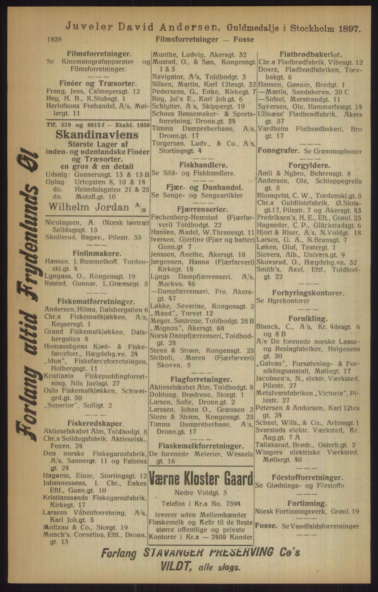 Kristiania/Oslo adressebok, PUBL/-, 1915, p. 1828