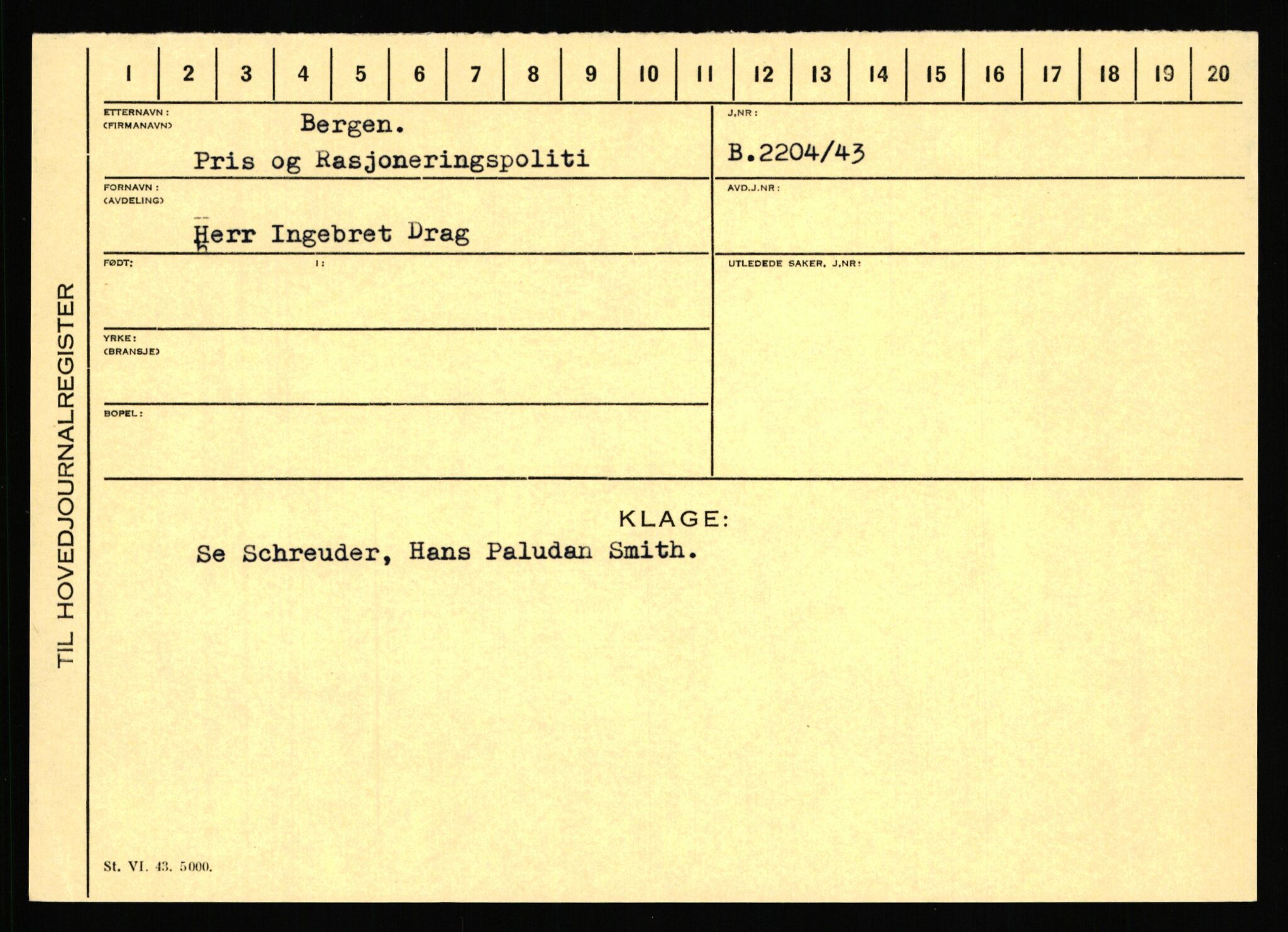 Statspolitiet - Hovedkontoret / Osloavdelingen, AV/RA-S-1329/C/Ca/L0012: Oanæs - Quistgaard	, 1943-1945, p. 4845