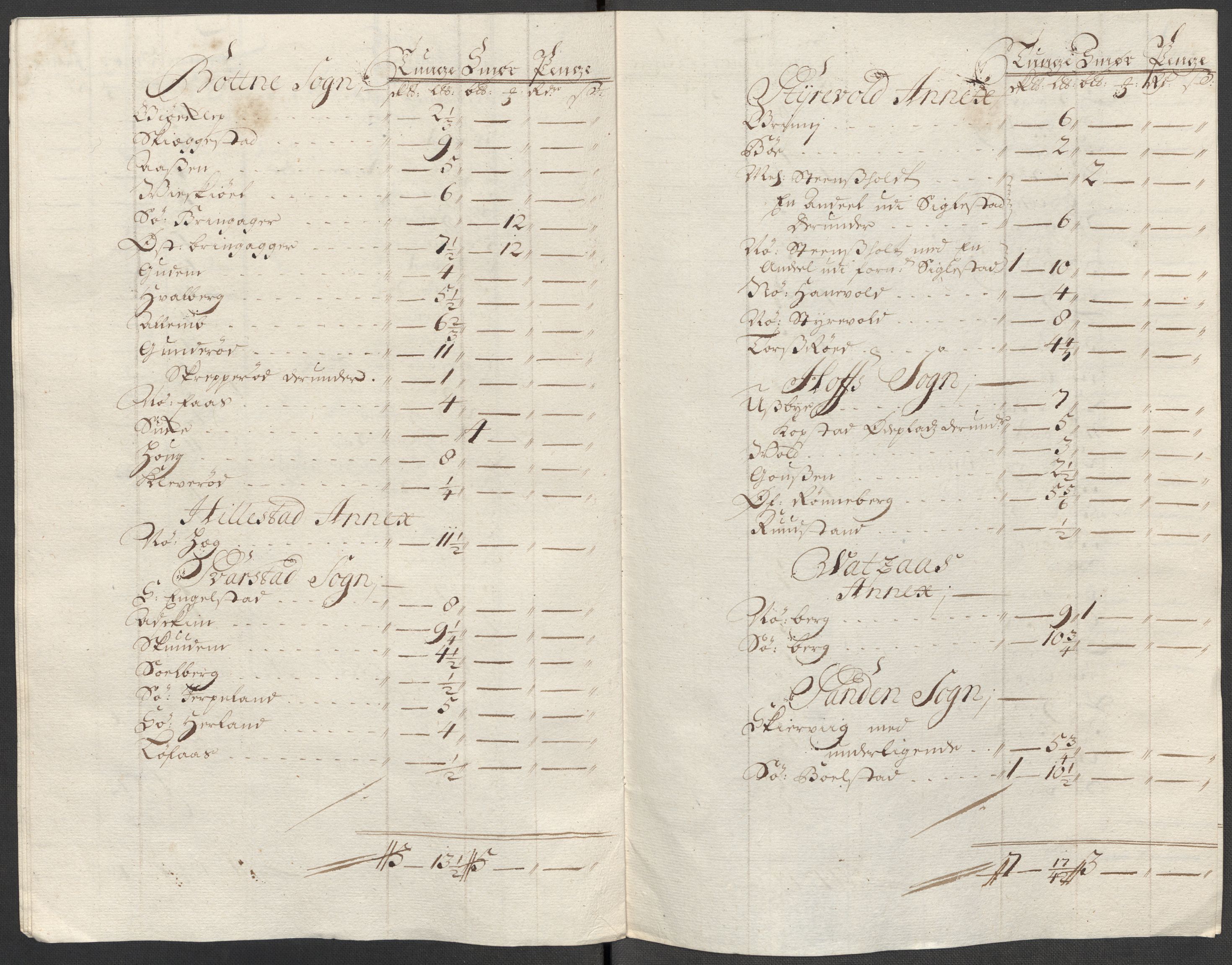 Rentekammeret inntil 1814, Reviderte regnskaper, Fogderegnskap, RA/EA-4092/R32/L1879: Fogderegnskap Jarlsberg grevskap, 1714-1715, p. 394