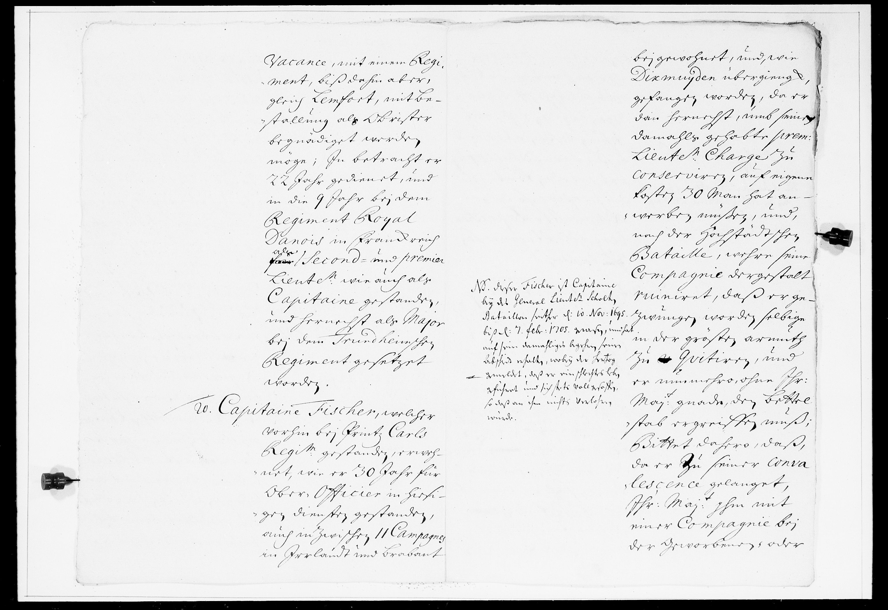 Krigskollegiet, Krigskancelliet, DRA/A-0006/-/0962-0965: Refererede sager, 1708, p. 153