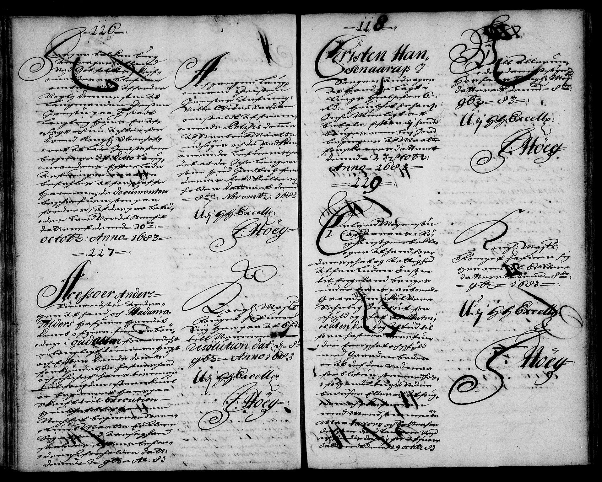 Stattholderembetet 1572-1771, RA/EA-2870/Ae/L0001: Supplikasjons- og resolusjonsprotokoll, 1683-1684