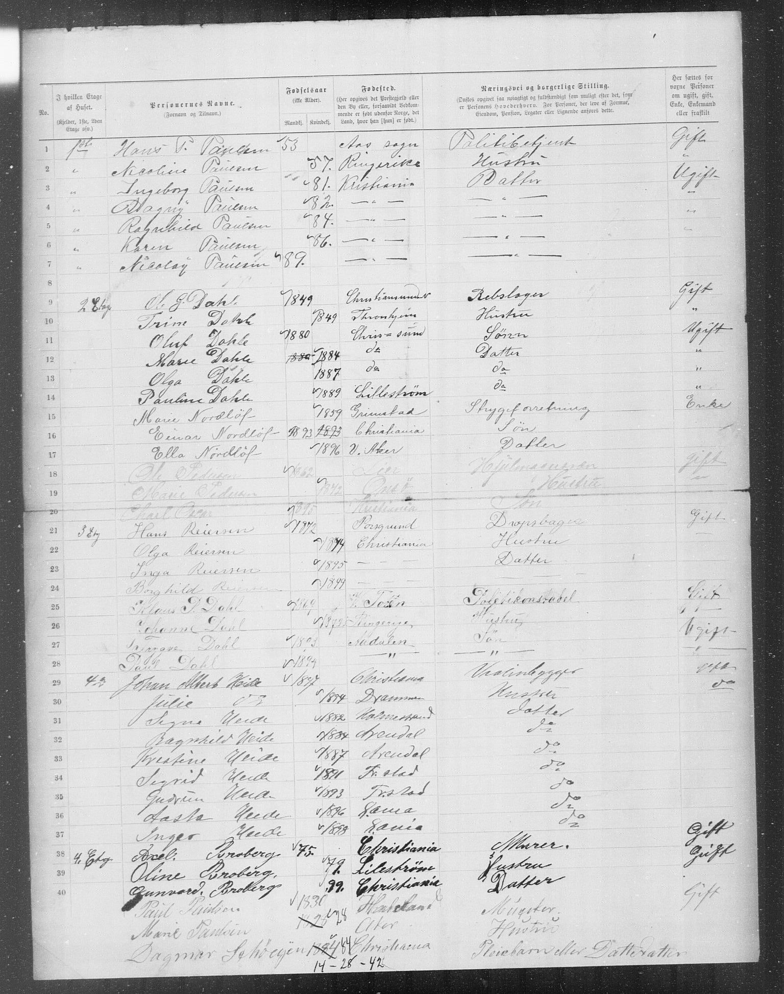 OBA, Municipal Census 1899 for Kristiania, 1899, p. 8629