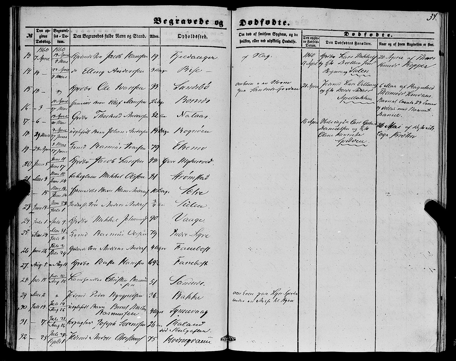 Lindås Sokneprestembete, AV/SAB-A-76701/H/Haa/Haaa/L0015: Parish register (official) no. A 15, 1848-1862, p. 34