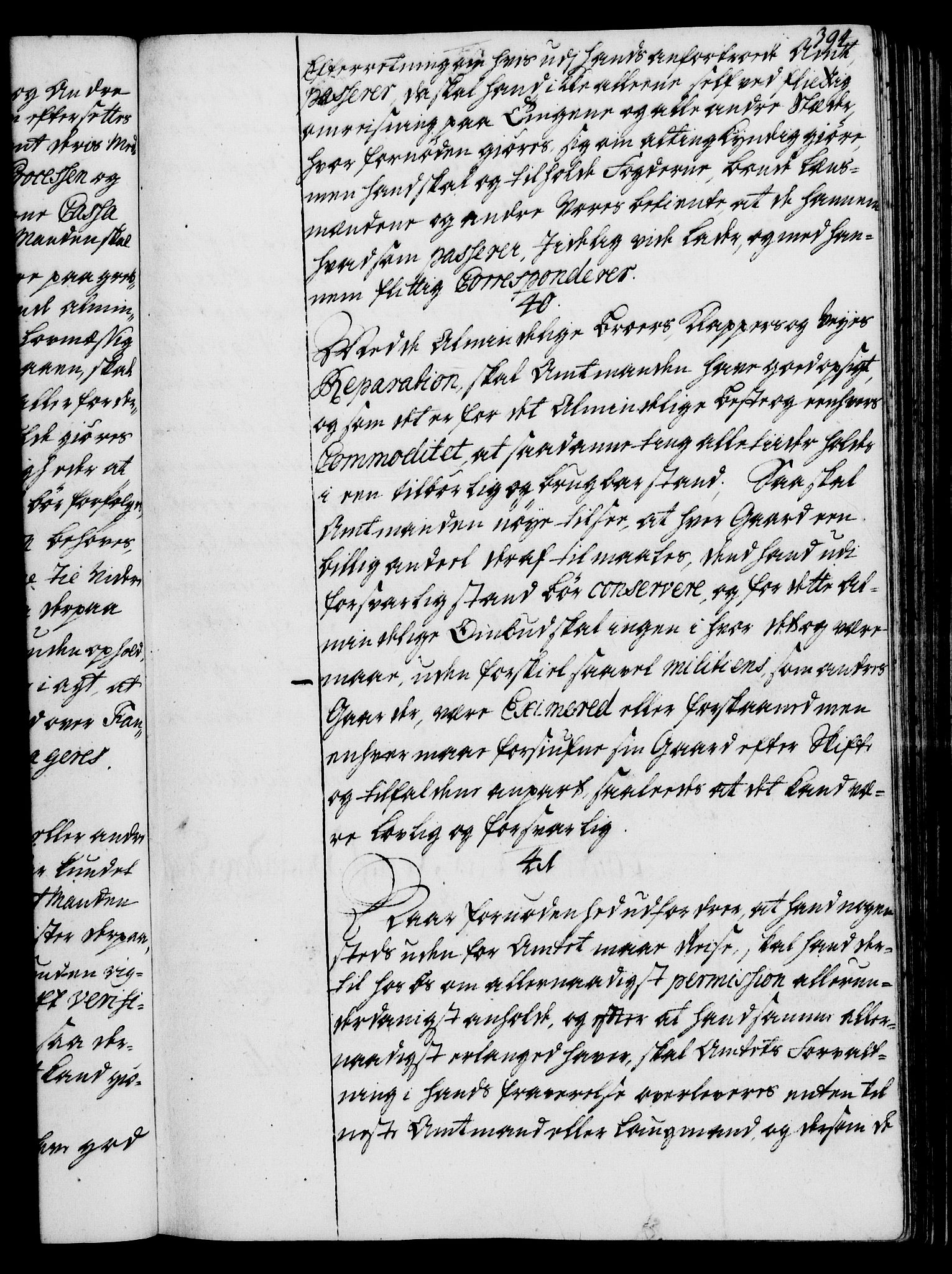 Rentekammeret, Kammerkanselliet, RA/EA-3111/G/Gg/Ggi/L0002: Norsk instruksjonsprotokoll med register (merket RK 53.35), 1729-1751, p. 394