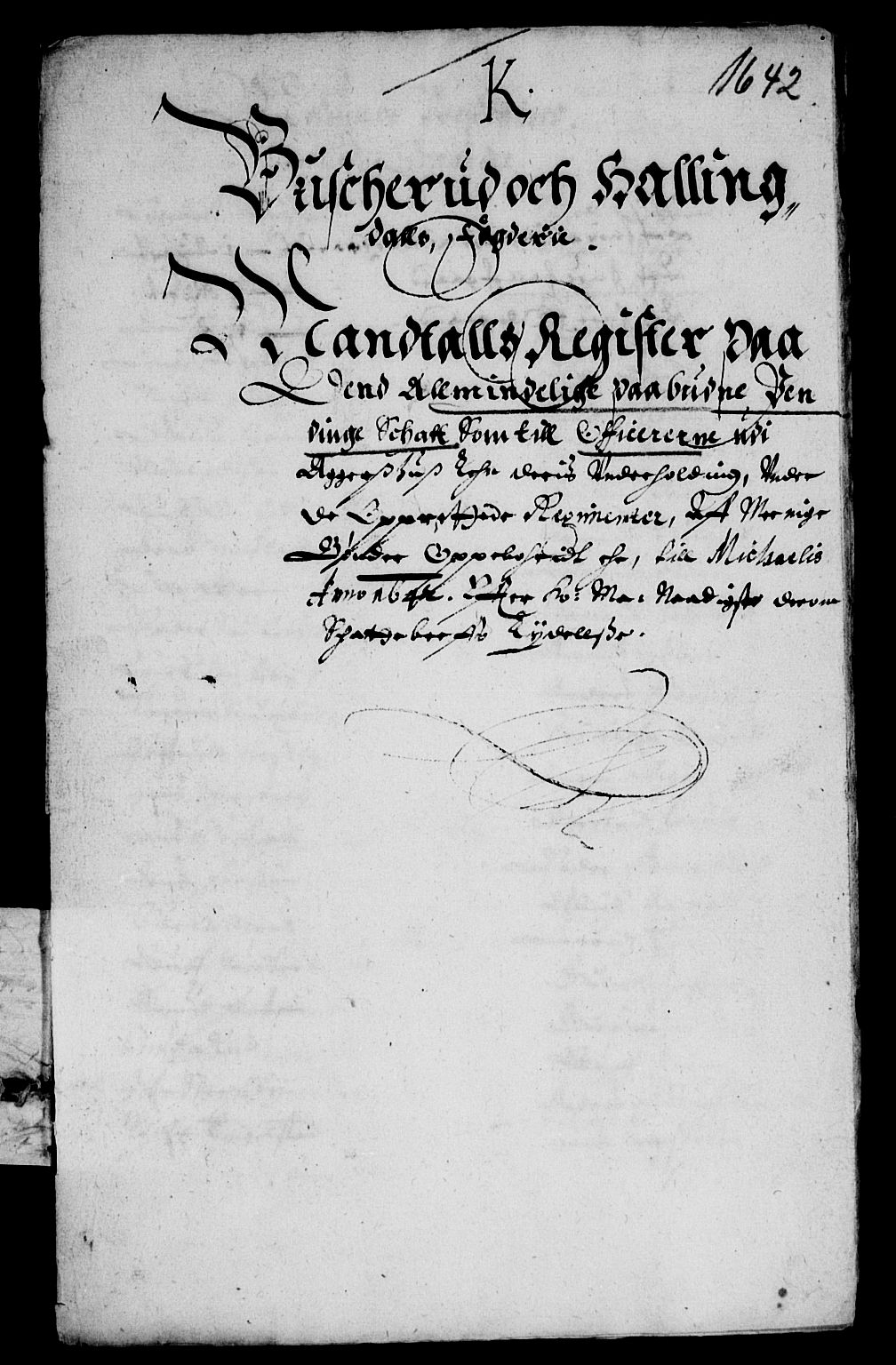 Rentekammeret inntil 1814, Reviderte regnskaper, Lensregnskaper, RA/EA-5023/R/Rb/Rba/L0170: Akershus len, 1642-1644