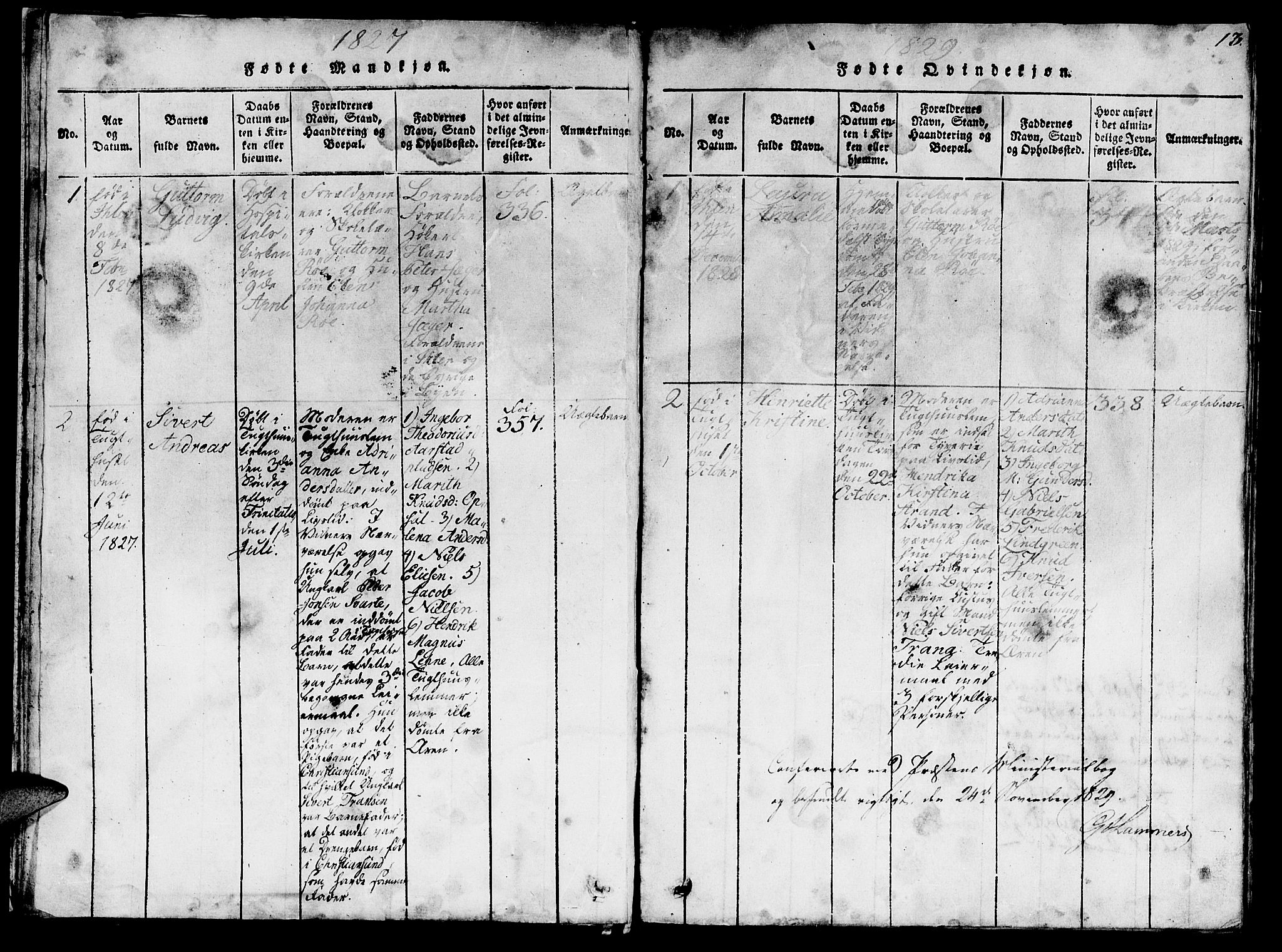 Ministerialprotokoller, klokkerbøker og fødselsregistre - Sør-Trøndelag, SAT/A-1456/623/L0478: Parish register (copy) no. 623C01, 1815-1873, p. 13