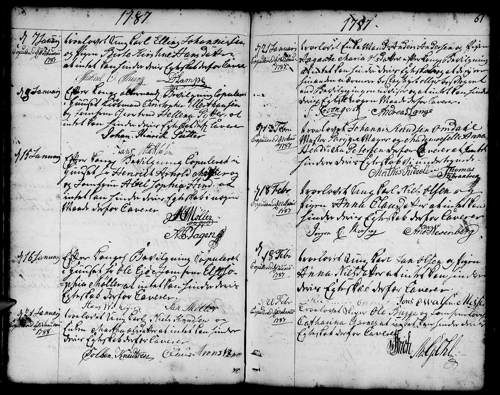 Nykirken Sokneprestembete, SAB/A-77101/H/Haa/L0008: Parish register (official) no. A 8, 1776-1814, p. 61