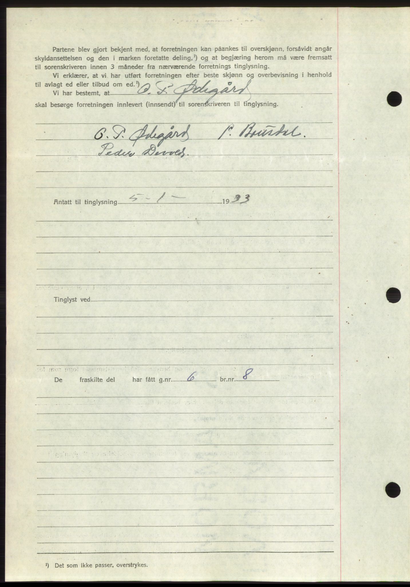 Romsdal sorenskriveri, AV/SAT-A-4149/1/2/2C/L0062: Mortgage book no. 56, 1932-1933, Deed date: 16.01.1933