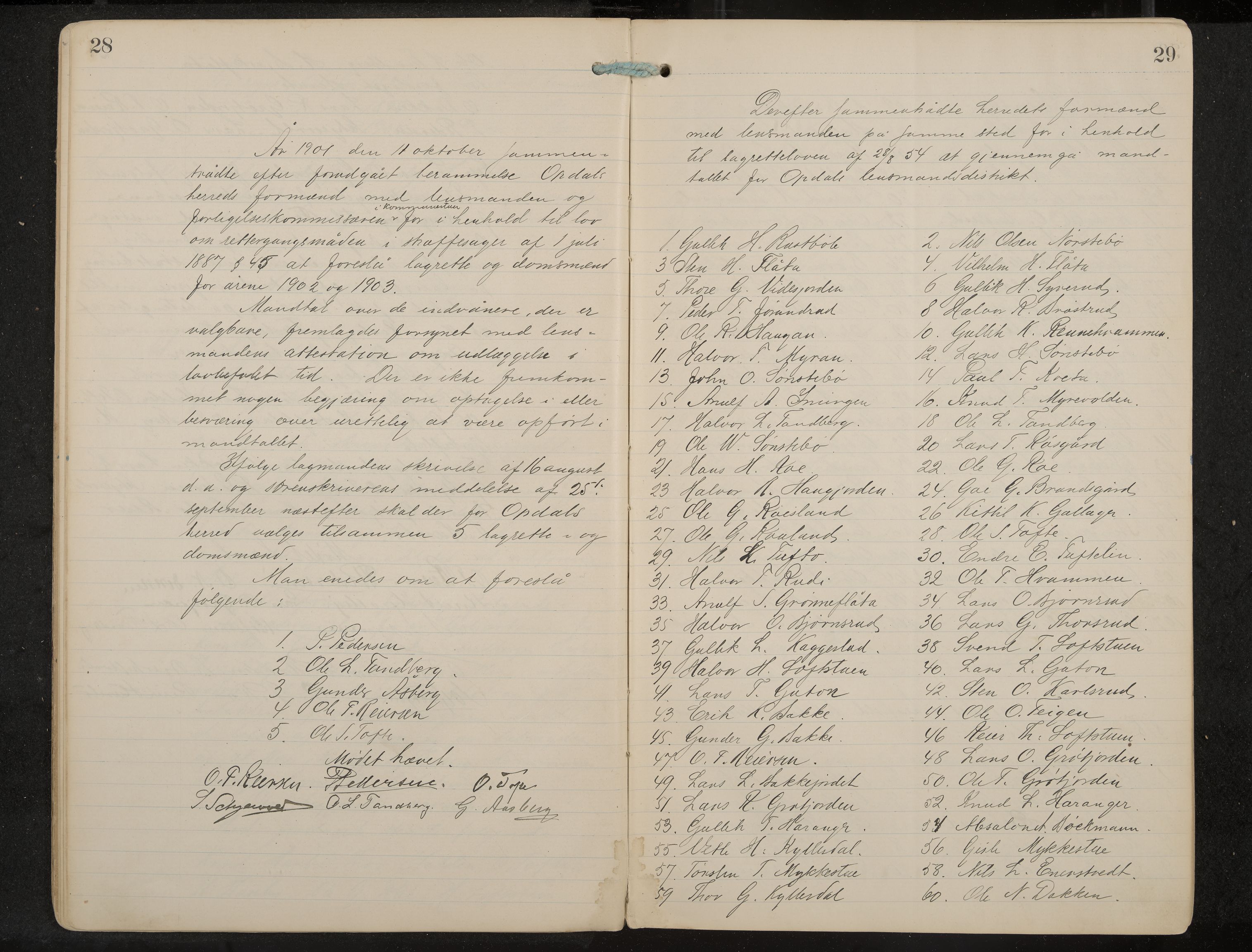 Uvdal formannskap og sentraladministrasjon, IKAK/0634021/A/Aa/L0001: Møtebok, 1901-1909, p. 28-29