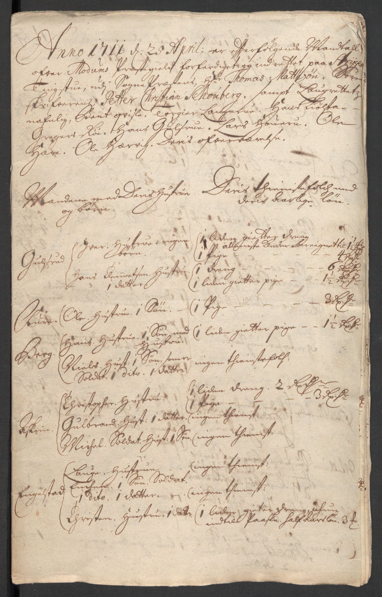 Rentekammeret inntil 1814, Reviderte regnskaper, Fogderegnskap, AV/RA-EA-4092/R31/L1706: Fogderegnskap Hurum, Røyken, Eiker, Lier og Buskerud, 1711, p. 69