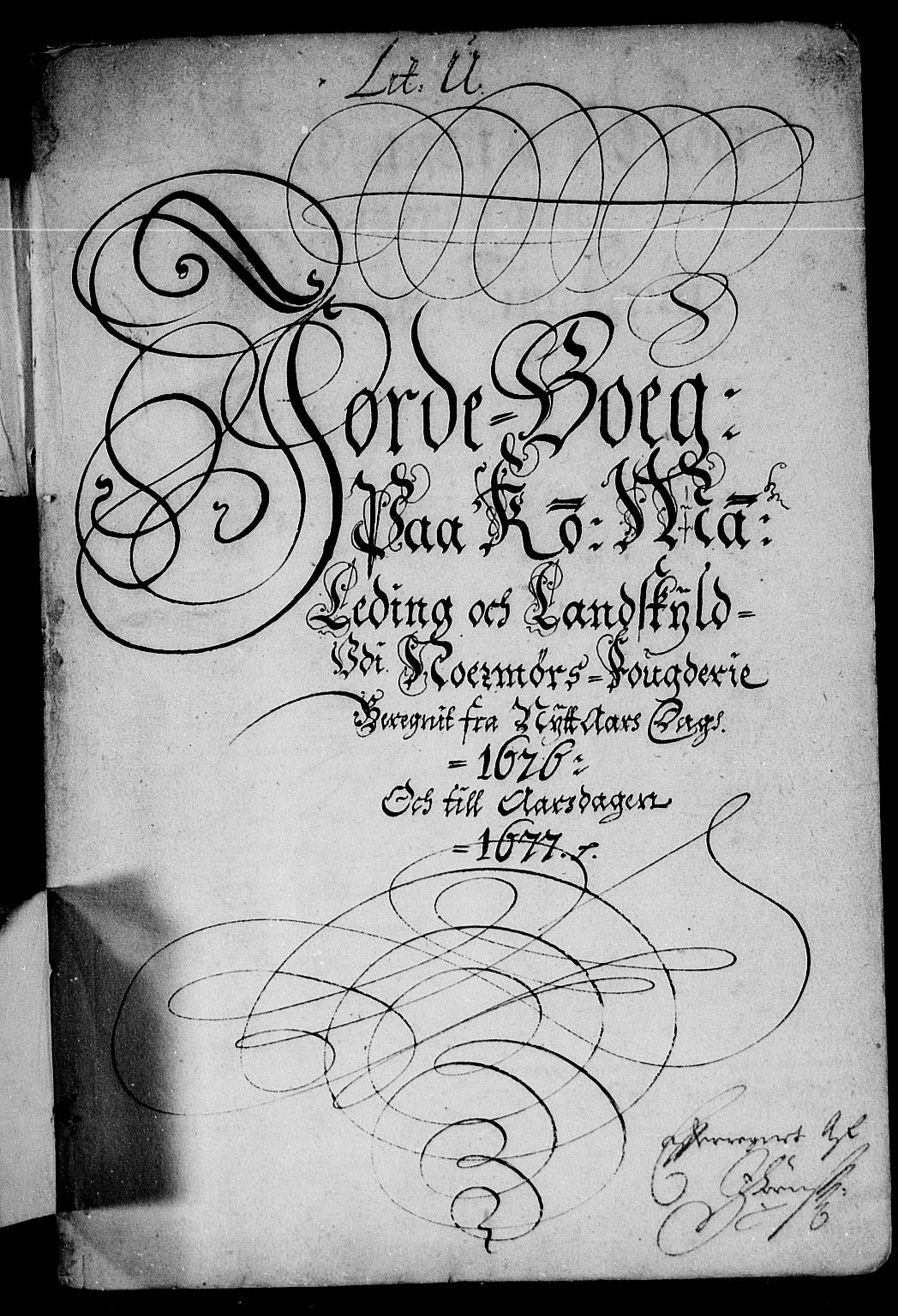 Rentekammeret inntil 1814, Reviderte regnskaper, Stiftamtstueregnskaper, Trondheim stiftamt og Nordland amt, AV/RA-EA-6044/R/Rd/L0044: Trondheim stiftamt, 1671-1676