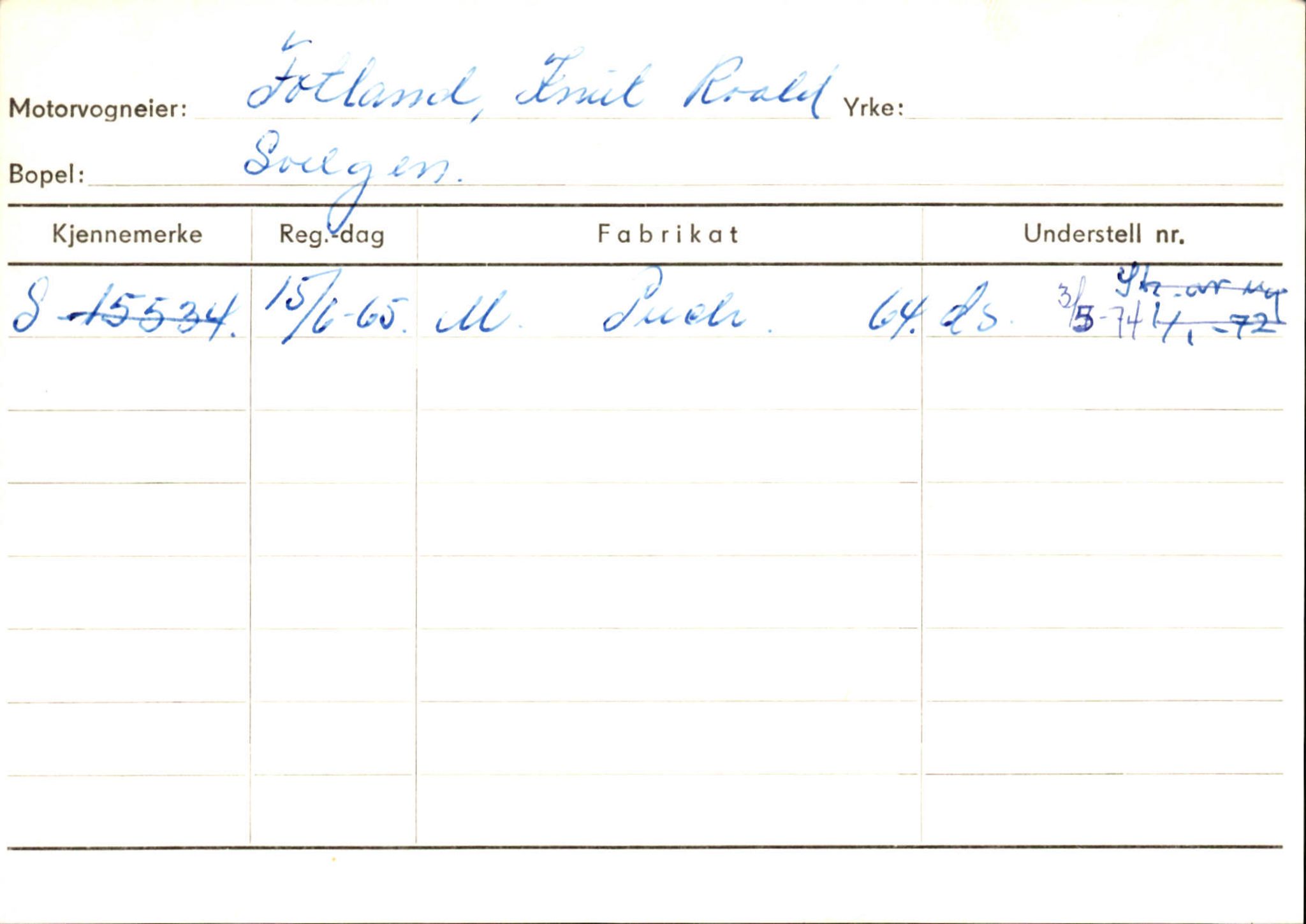 Statens vegvesen, Sogn og Fjordane vegkontor, AV/SAB-A-5301/4/F/L0133: Eigarregister Bremanger A-Å. Gaular A-H, 1945-1975, p. 343