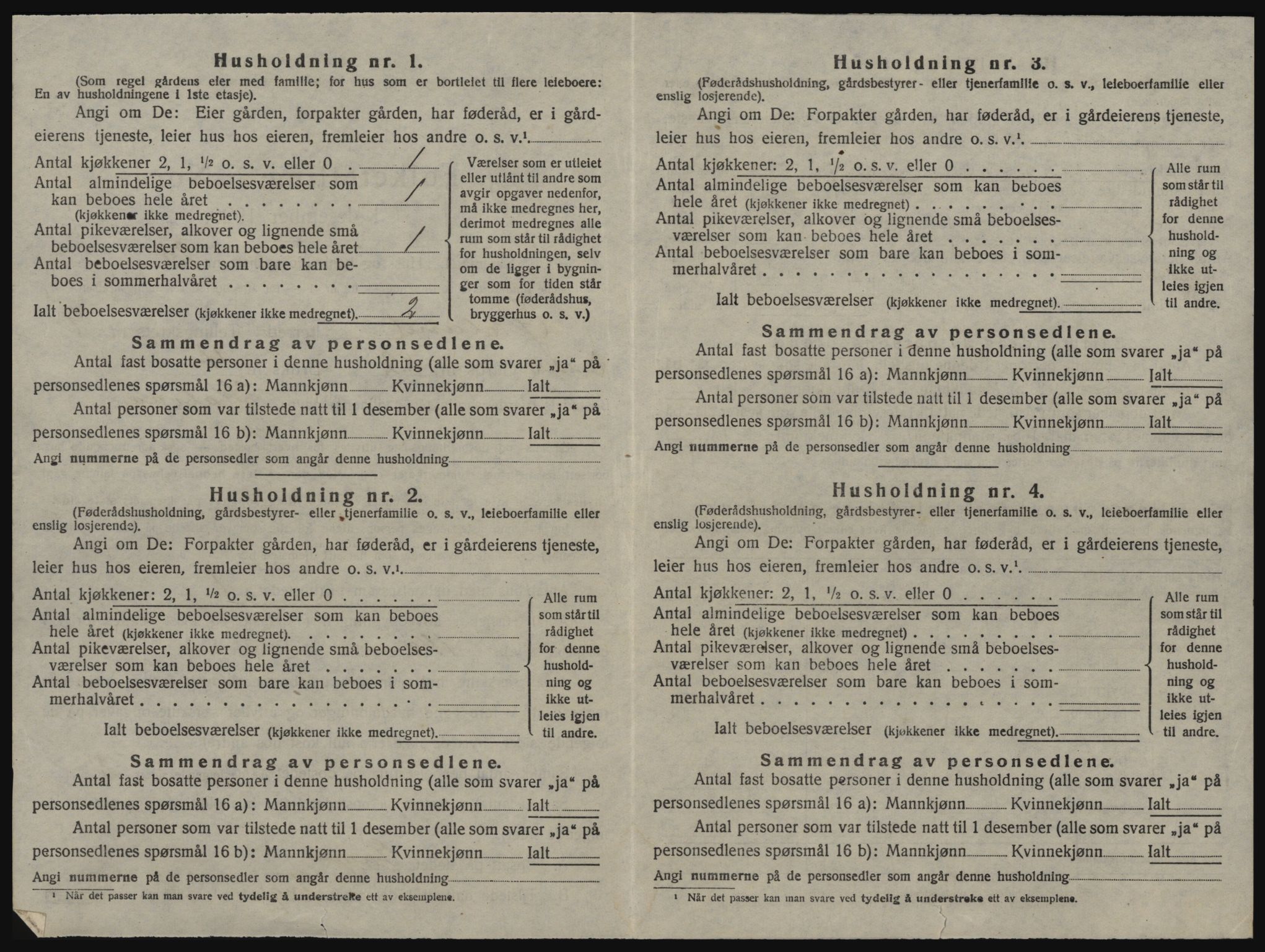 SAT, 1920 census for Ørland, 1920, p. 1342