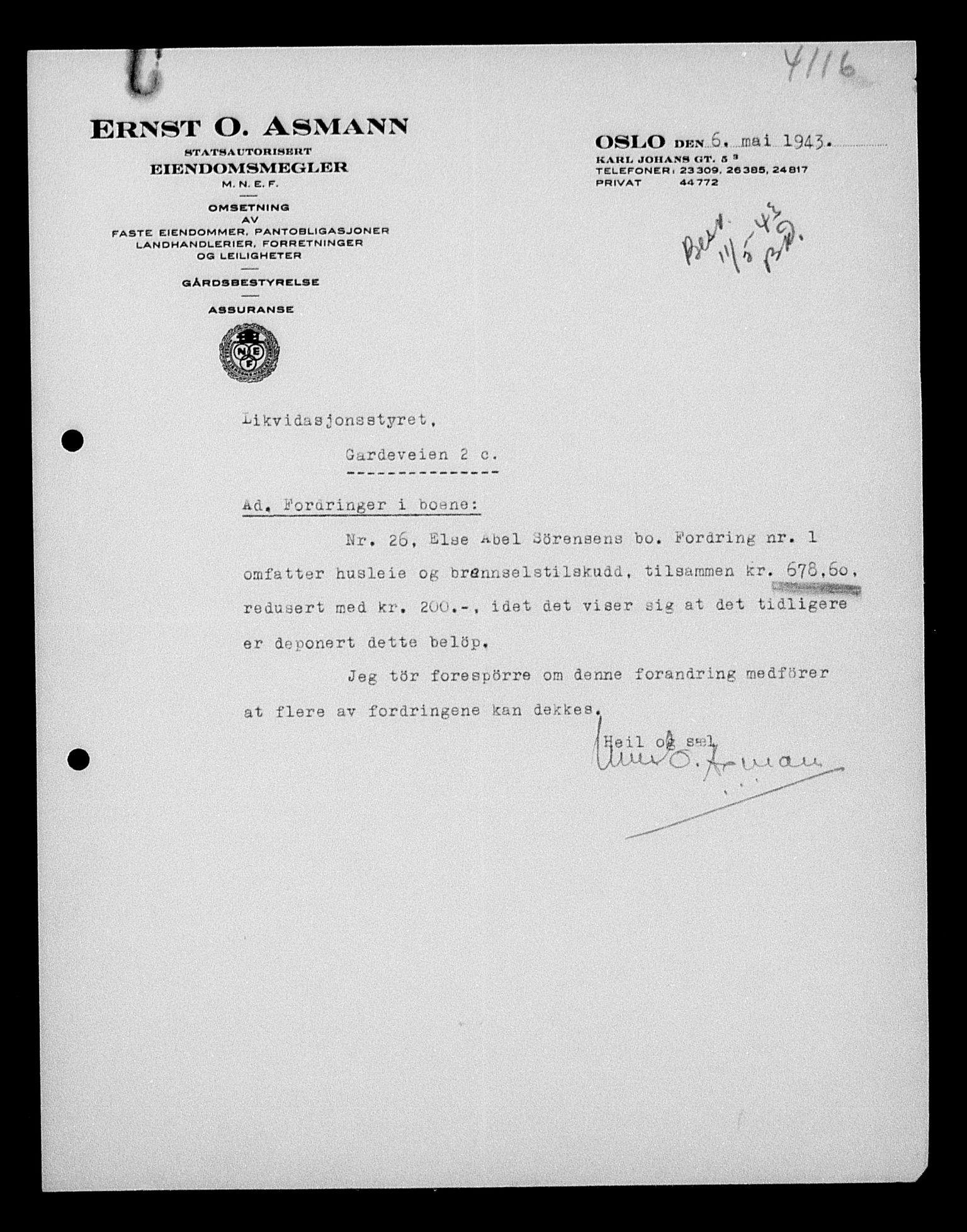 Justisdepartementet, Tilbakeføringskontoret for inndratte formuer, AV/RA-S-1564/H/Hc/Hcc/L0983: --, 1945-1947, p. 657