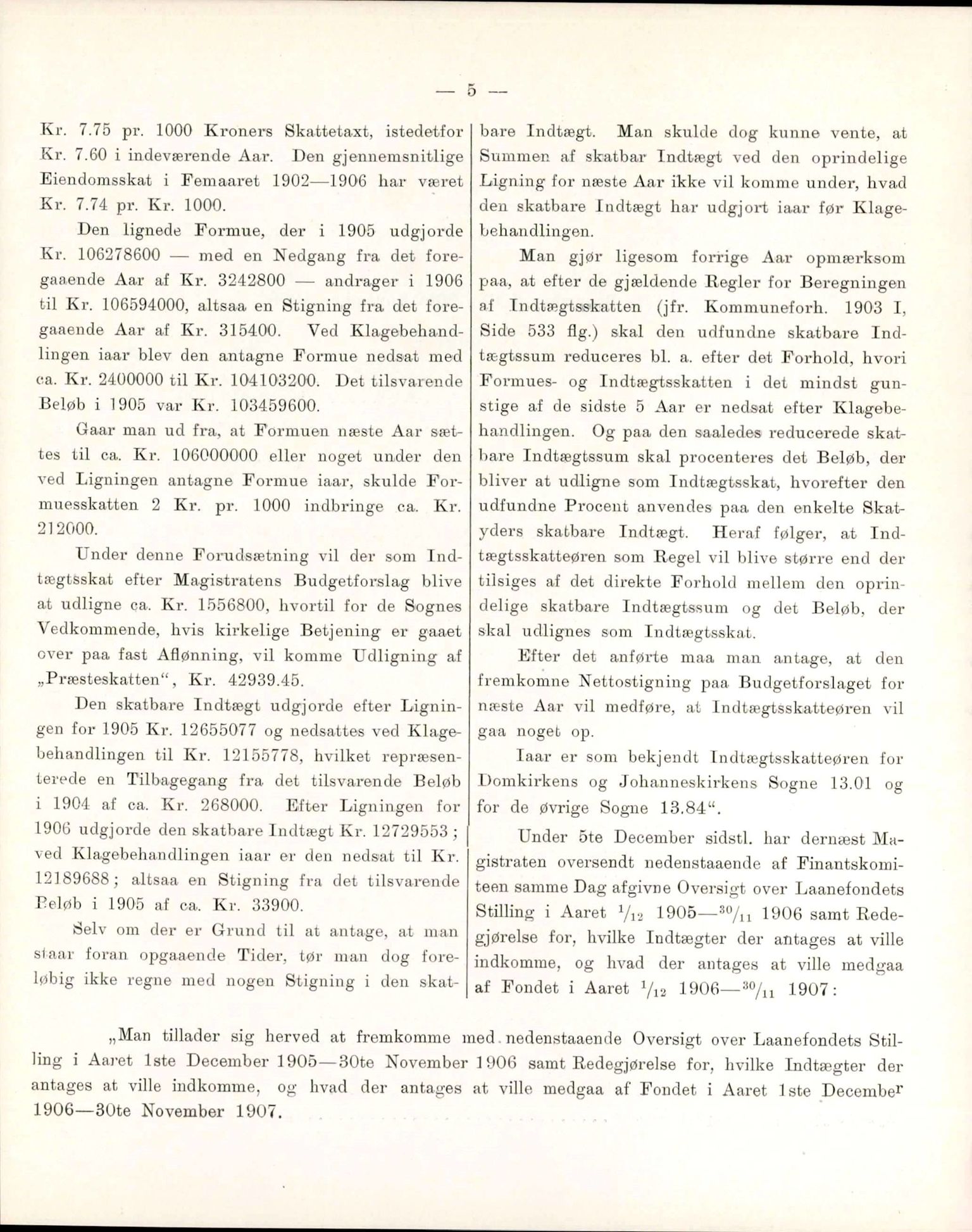 Bergen kommune. Formannskapet, BBA/A-0003/Ad/L0075: Bergens Kommuneforhandlinger, bind II, 1906