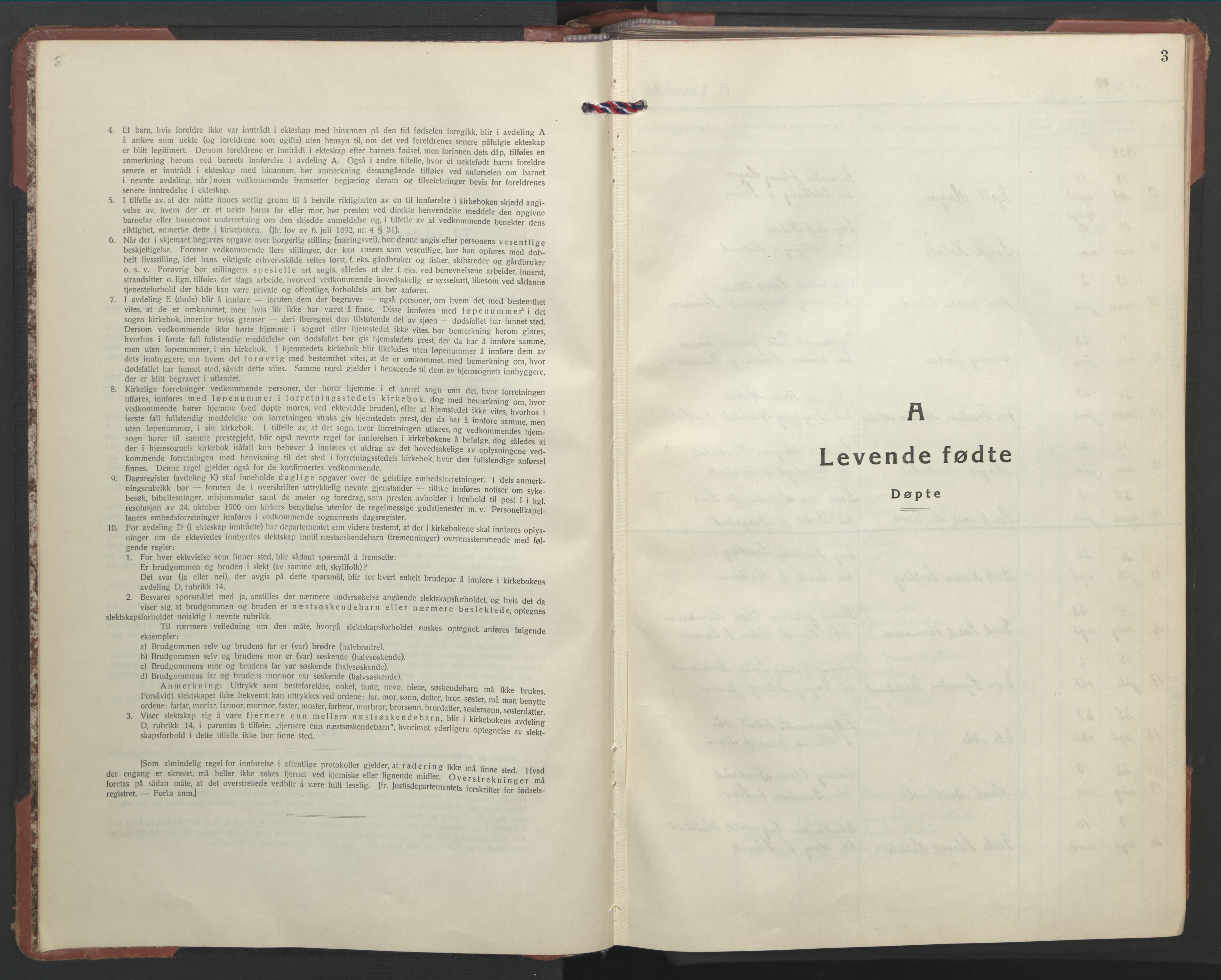 Ministerialprotokoller, klokkerbøker og fødselsregistre - Møre og Romsdal, SAT/A-1454/558/L0705: Parish register (copy) no. 558C06, 1940-1953, p. 3