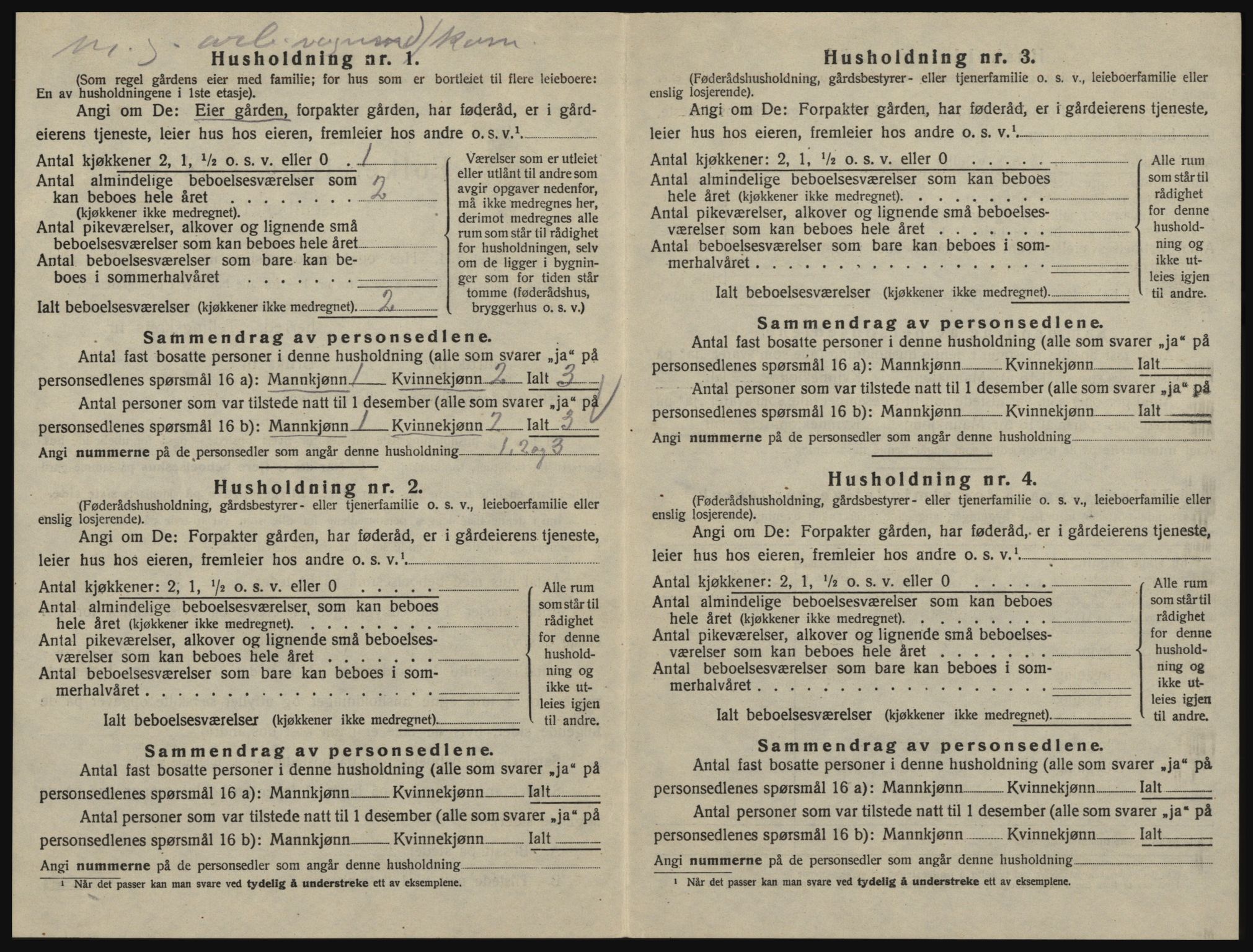 SAO, 1920 census for Glemmen, 1920, p. 1714