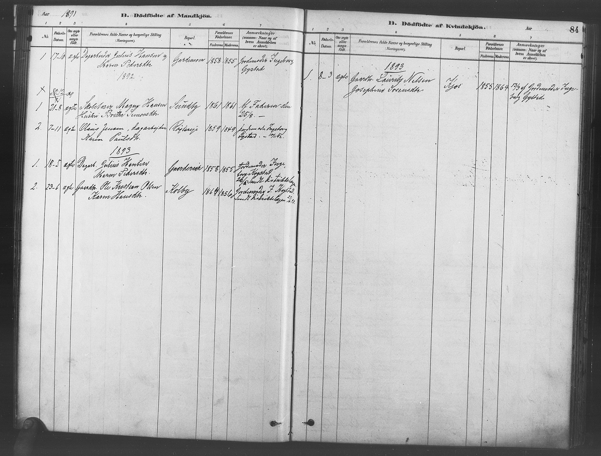 Ullensaker prestekontor Kirkebøker, AV/SAO-A-10236a/F/Fb/L0001: Parish register (official) no. II 1, 1878-1893, p. 84