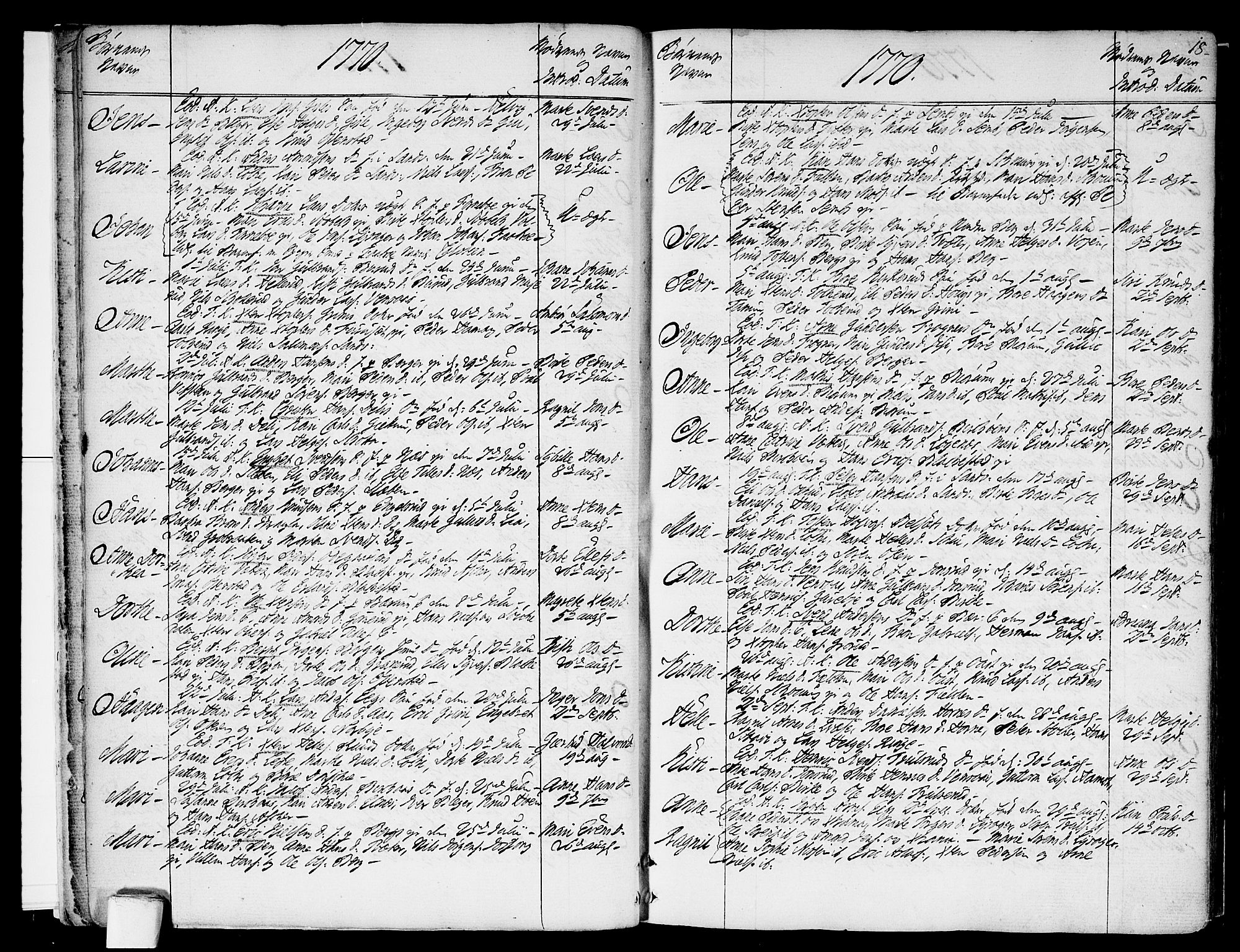 Asker prestekontor Kirkebøker, AV/SAO-A-10256a/F/Fa/L0003: Parish register (official) no. I 3, 1767-1807, p. 18