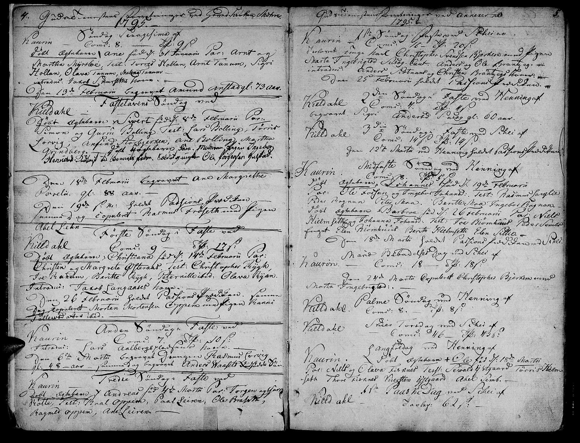Ministerialprotokoller, klokkerbøker og fødselsregistre - Nord-Trøndelag, SAT/A-1458/735/L0332: Parish register (official) no. 735A03, 1795-1816, p. 4-5