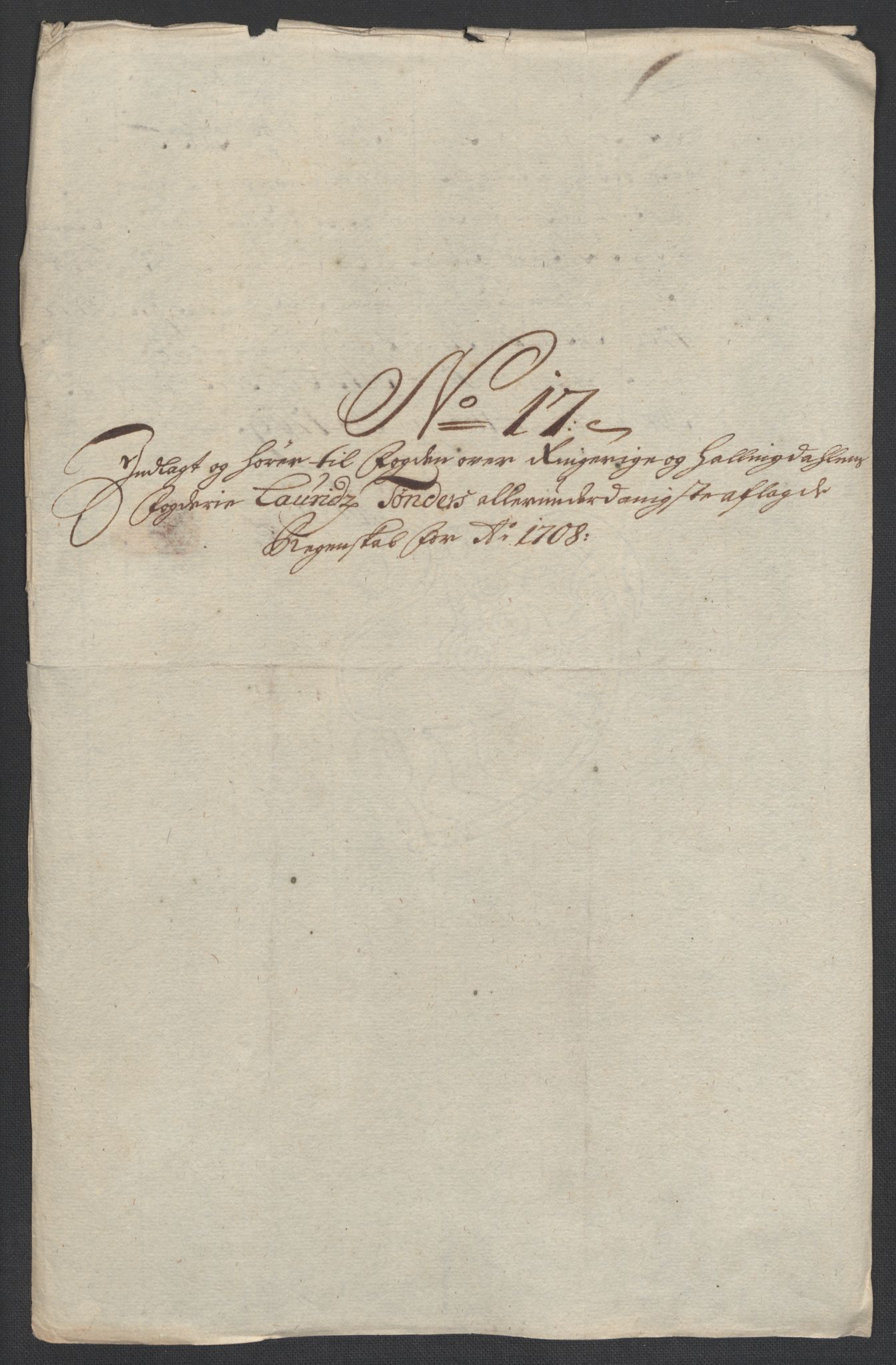 Rentekammeret inntil 1814, Reviderte regnskaper, Fogderegnskap, RA/EA-4092/R22/L1467: Fogderegnskap Ringerike, Hallingdal og Buskerud, 1708, p. 232