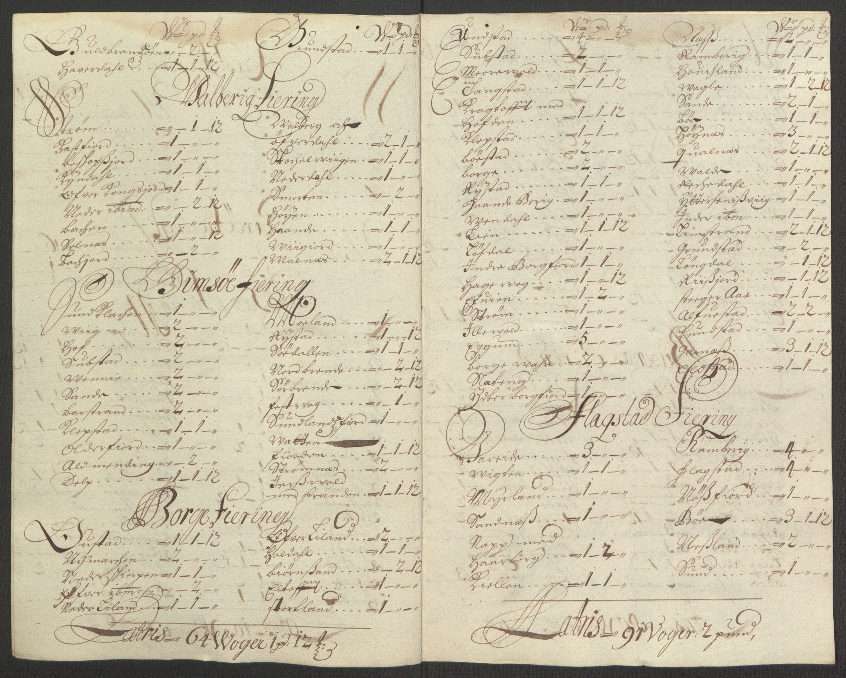 Rentekammeret inntil 1814, Reviderte regnskaper, Fogderegnskap, AV/RA-EA-4092/R67/L4675: Fogderegnskap Vesterålen, Andenes og Lofoten, 1691-1693, p. 266